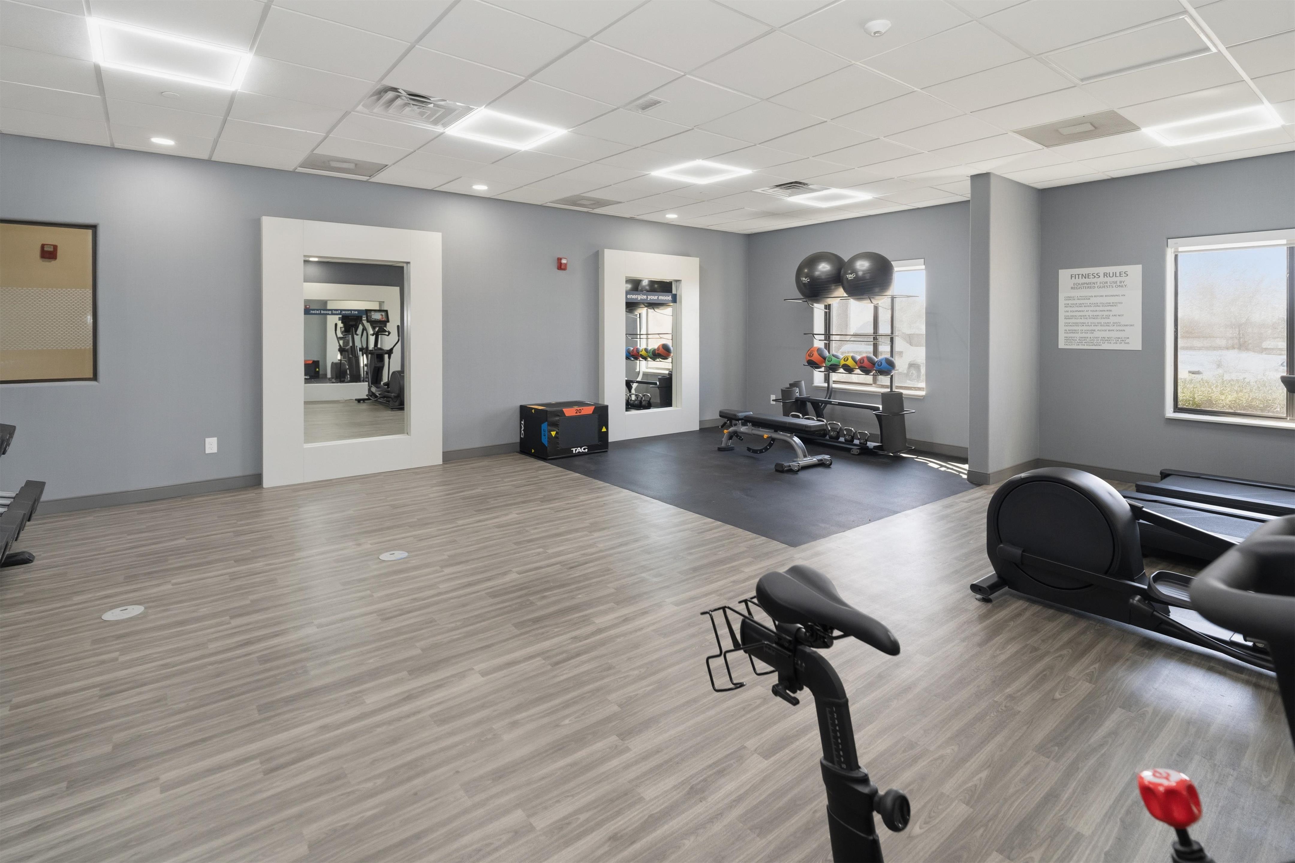 Health club fitness center gym | Hampton Inn & Suites Pharr