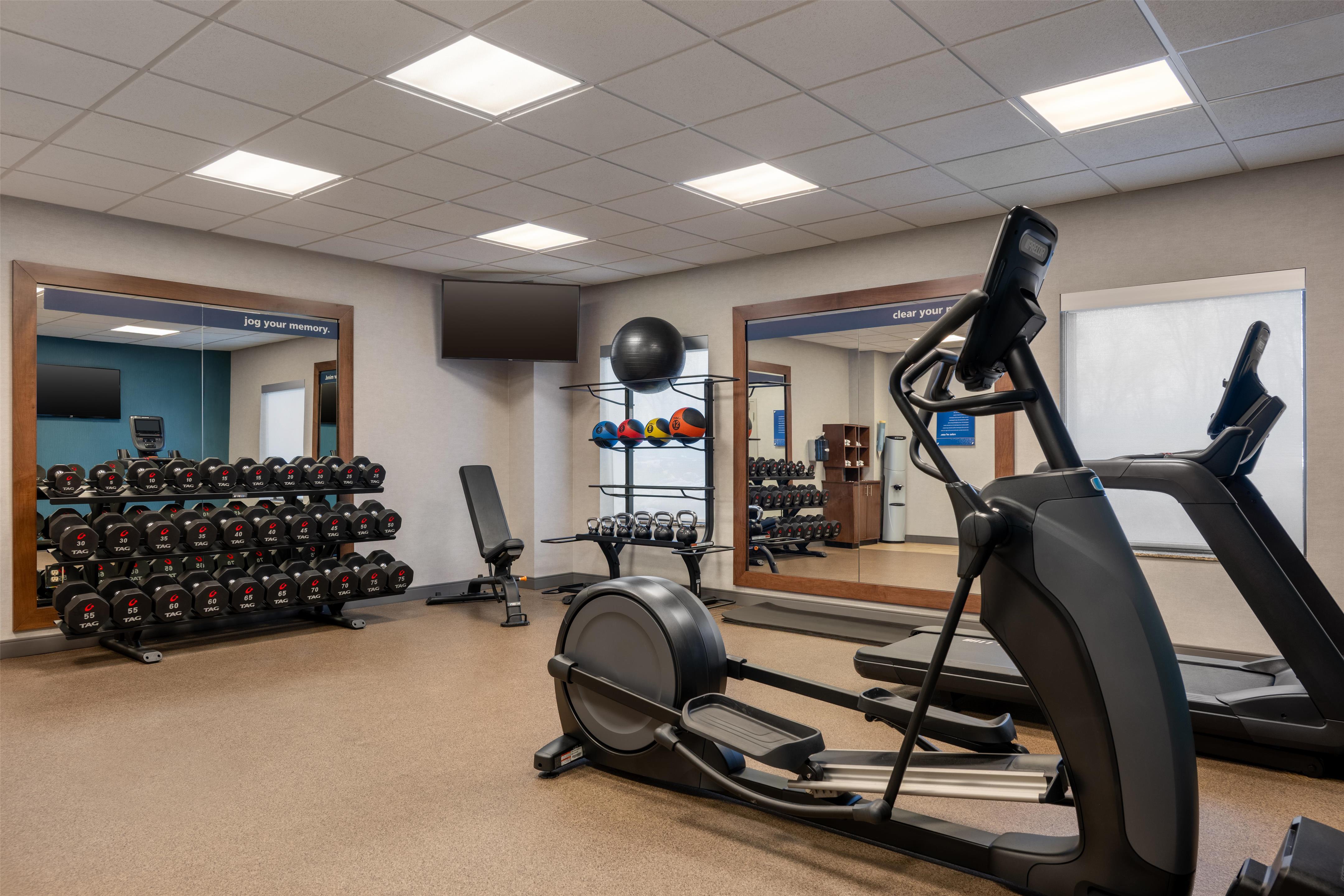 Health club fitness center gym | Hampton Inn & Suites Grafton