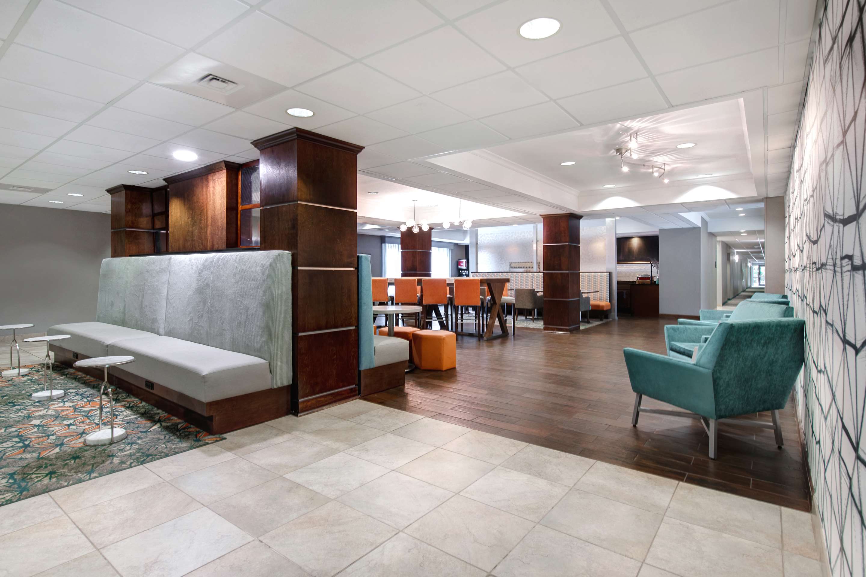 Breakfast Area | Hampton Inn Charlotte/Monroe