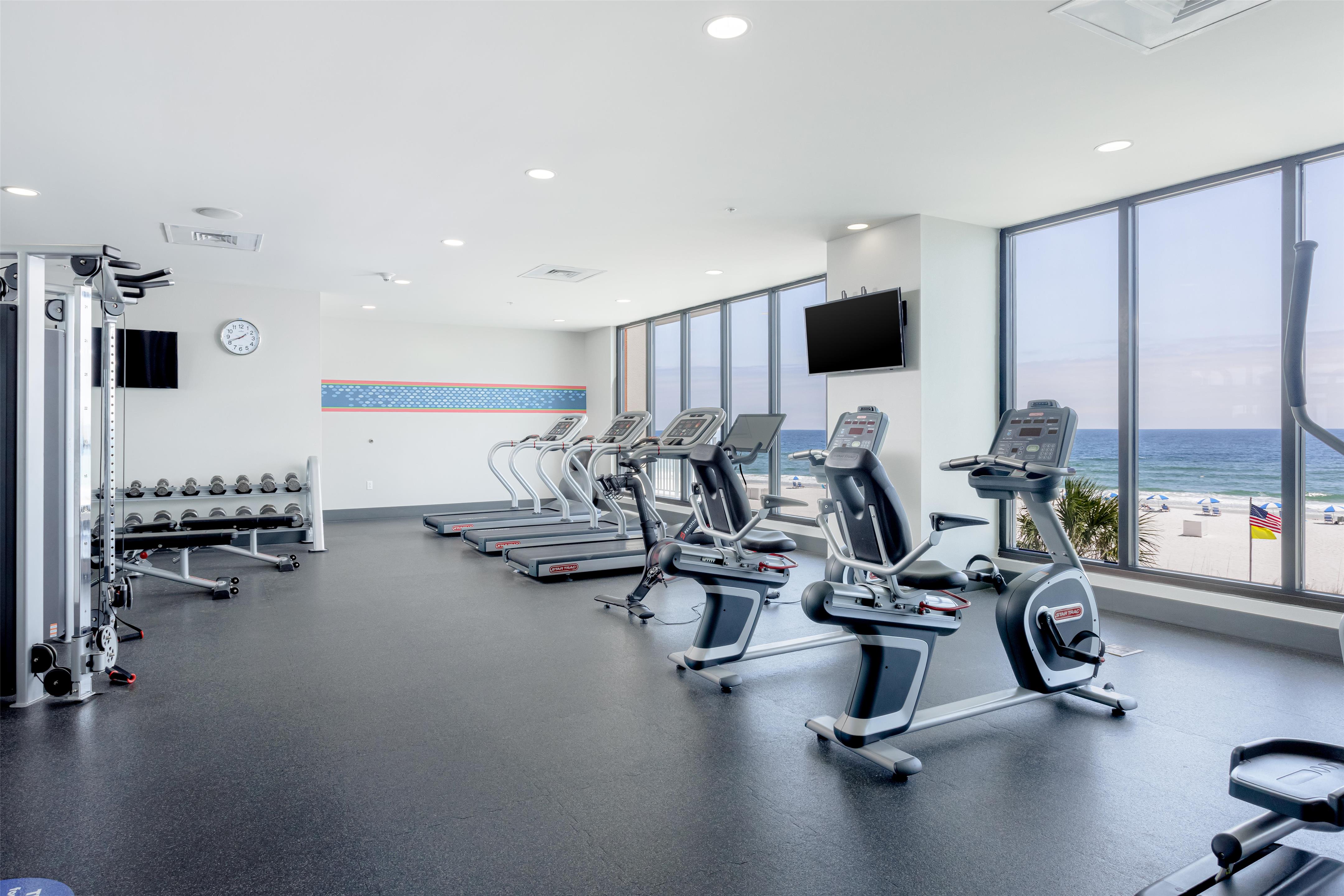 Health club fitness center gym | Hampton Inn & Suites Orange Beach/Gulf Front