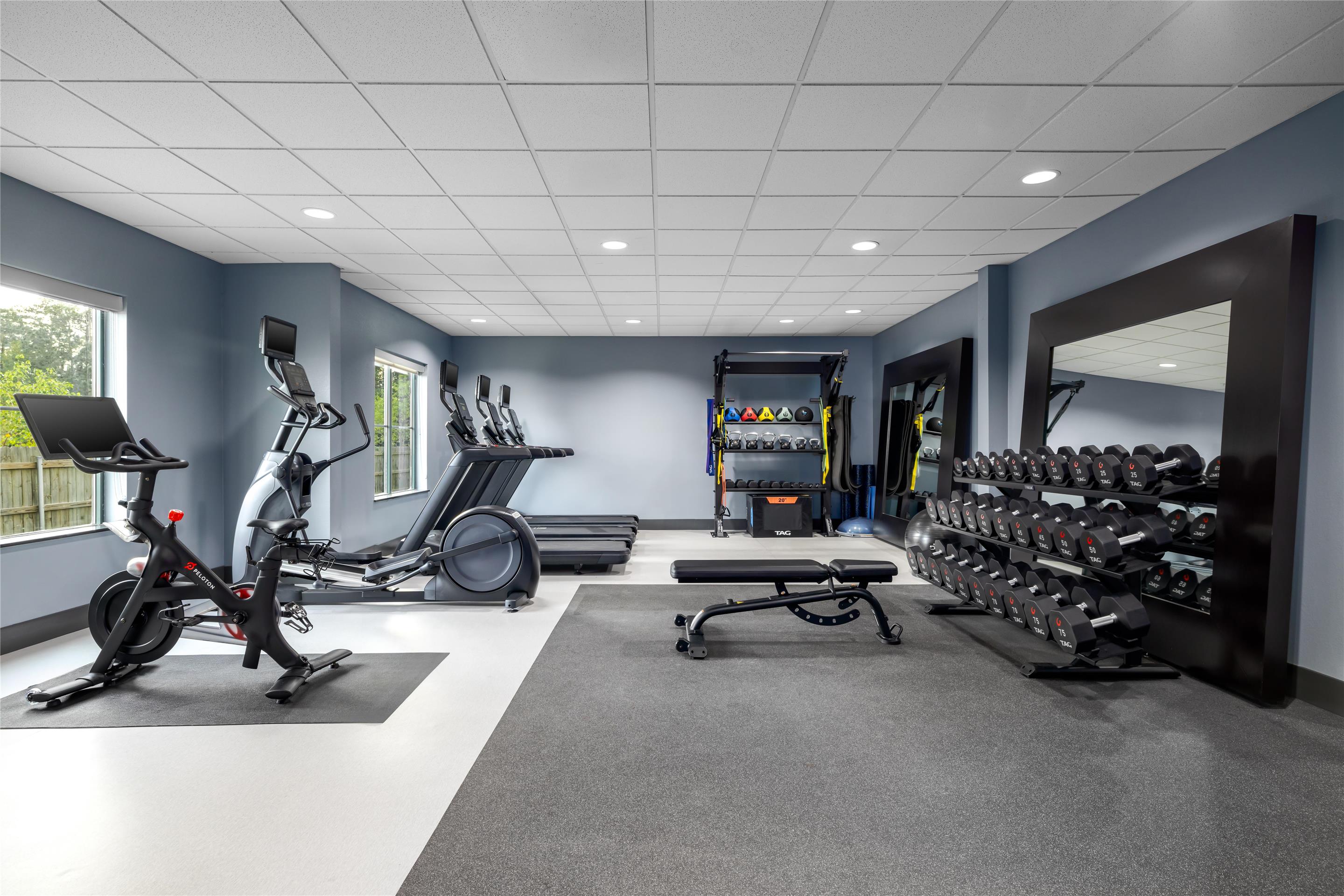 Health club fitness center gym | Homewood Suites Slidell