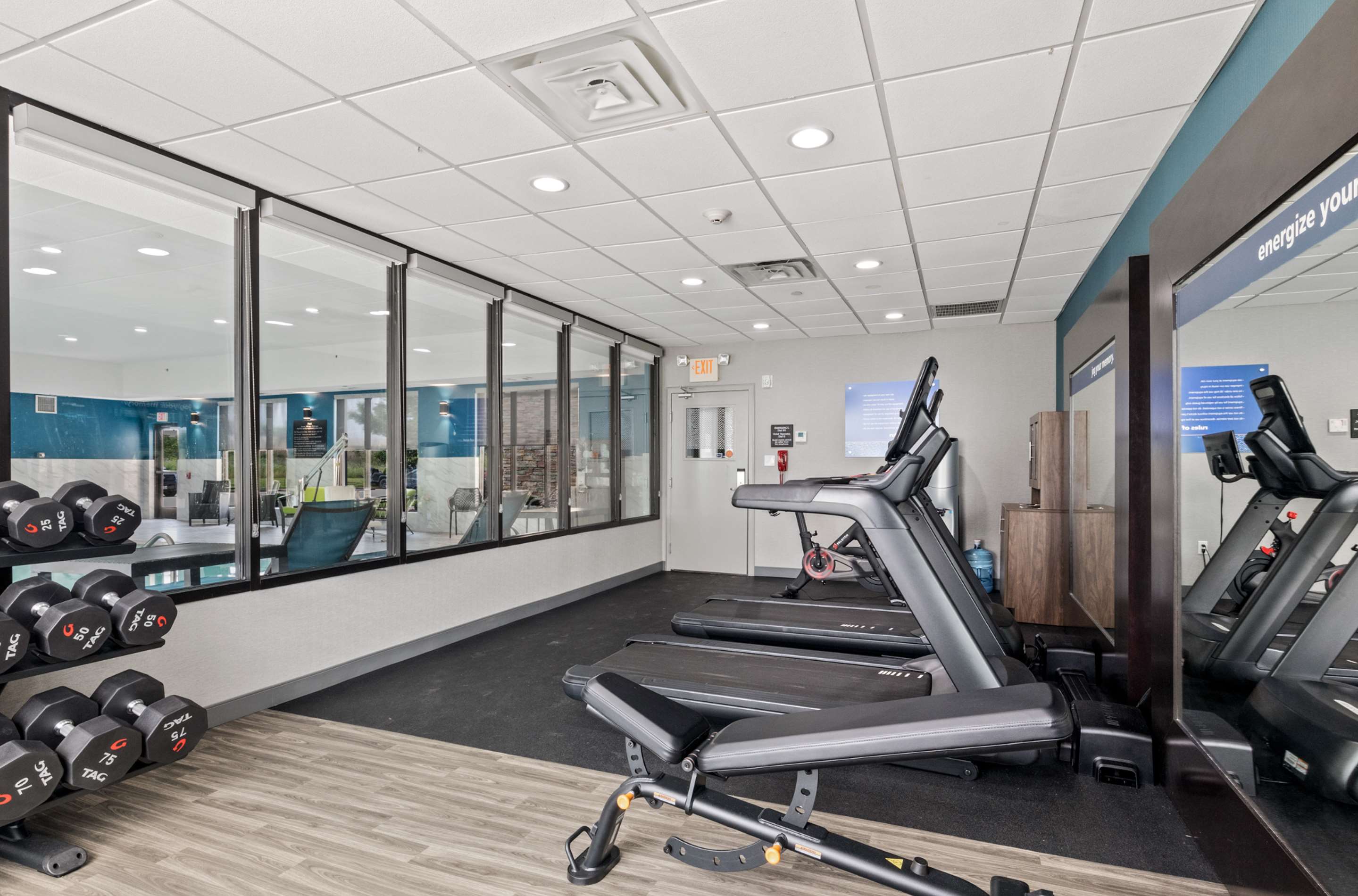 Health club fitness center gym | Hampton Inn & Suites Mount Pleasant