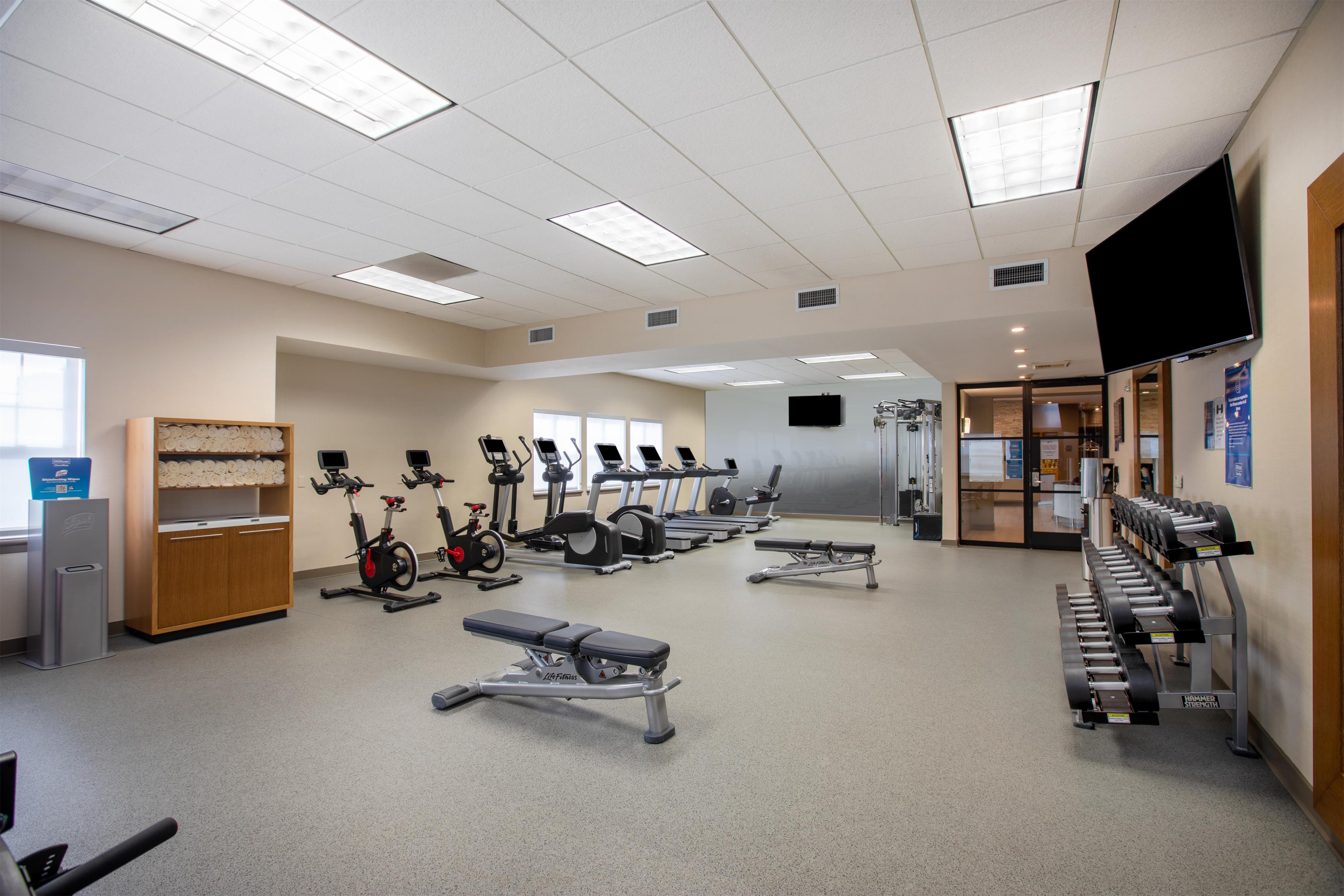 Health club fitness center gym | Homewood Suites by Hilton Newark-Fremont