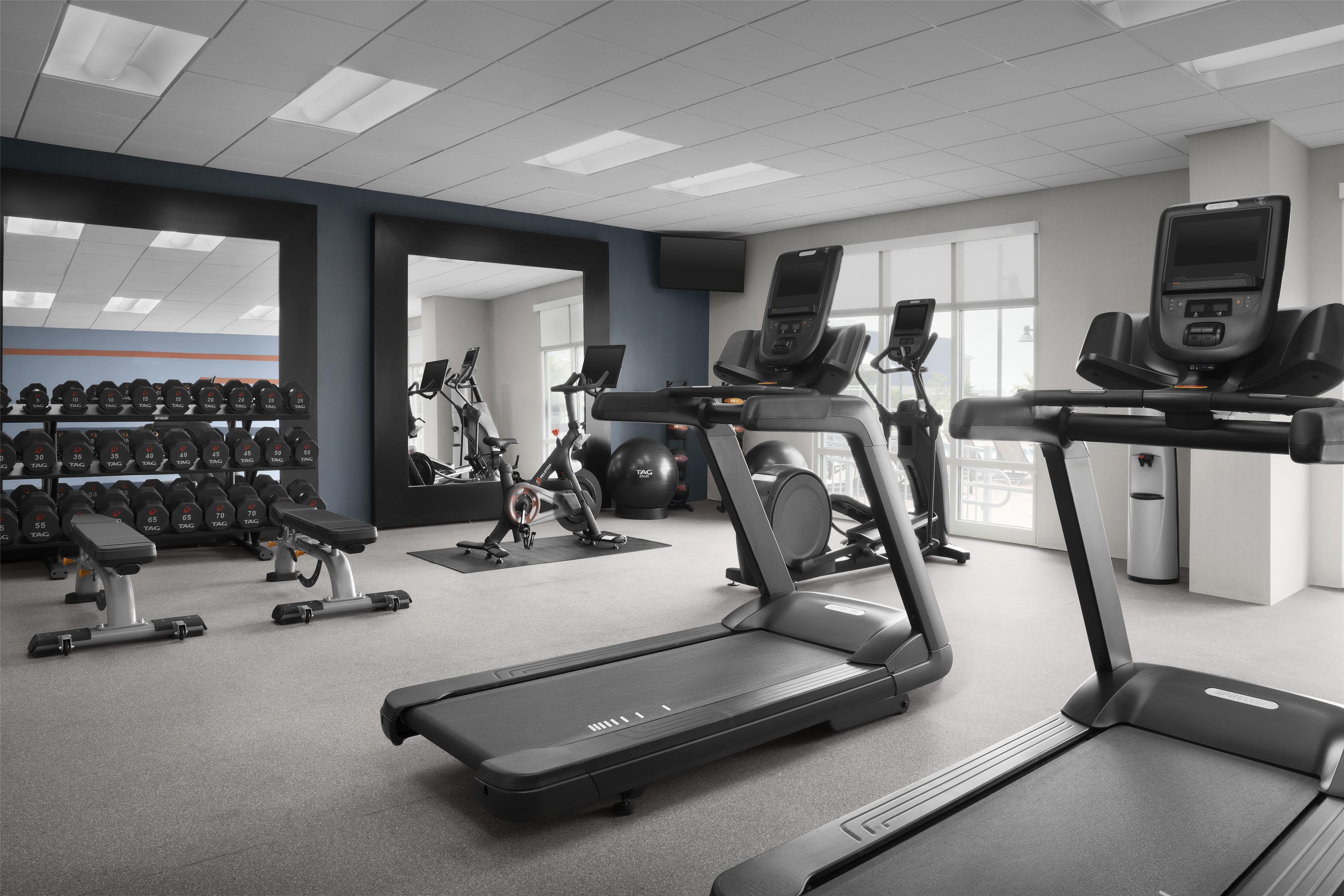 Health club fitness center gym | Hampton Inn & Suites Ocean City/Bayfront-Convention Center