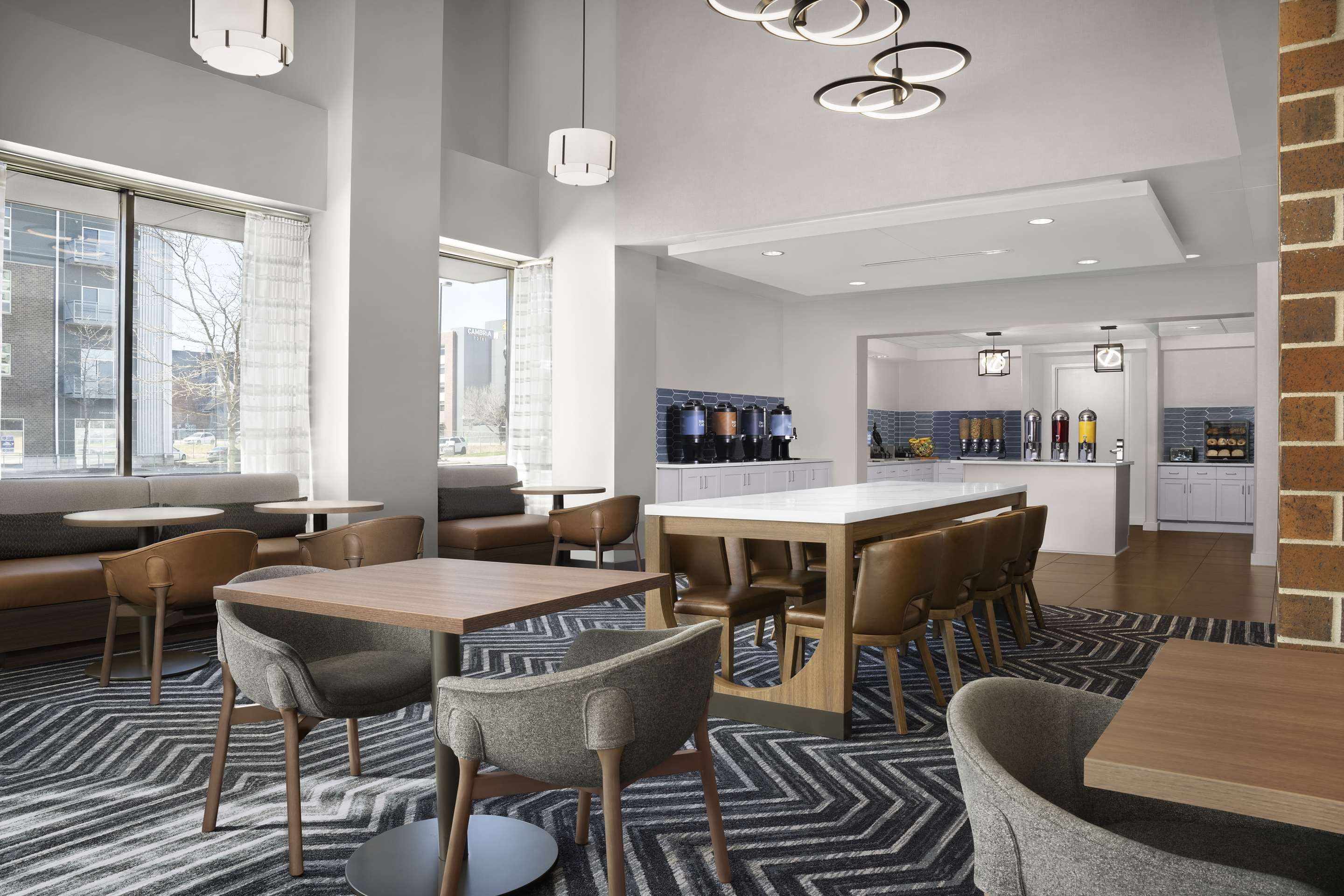 Breakfast Area | Homewood Suites by Hilton Omaha Downtown