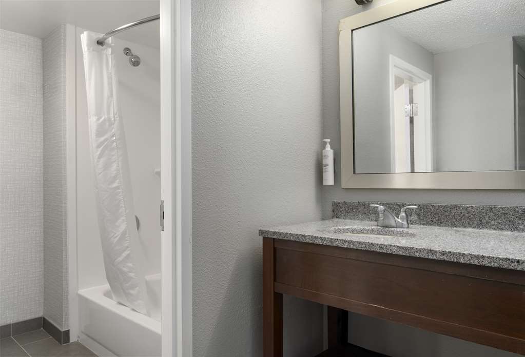 Hampton Inn &amp; Suites Newport News-Arpt-Oyster-guestroom-Guest Room,Bathroom,On-Site.jpg