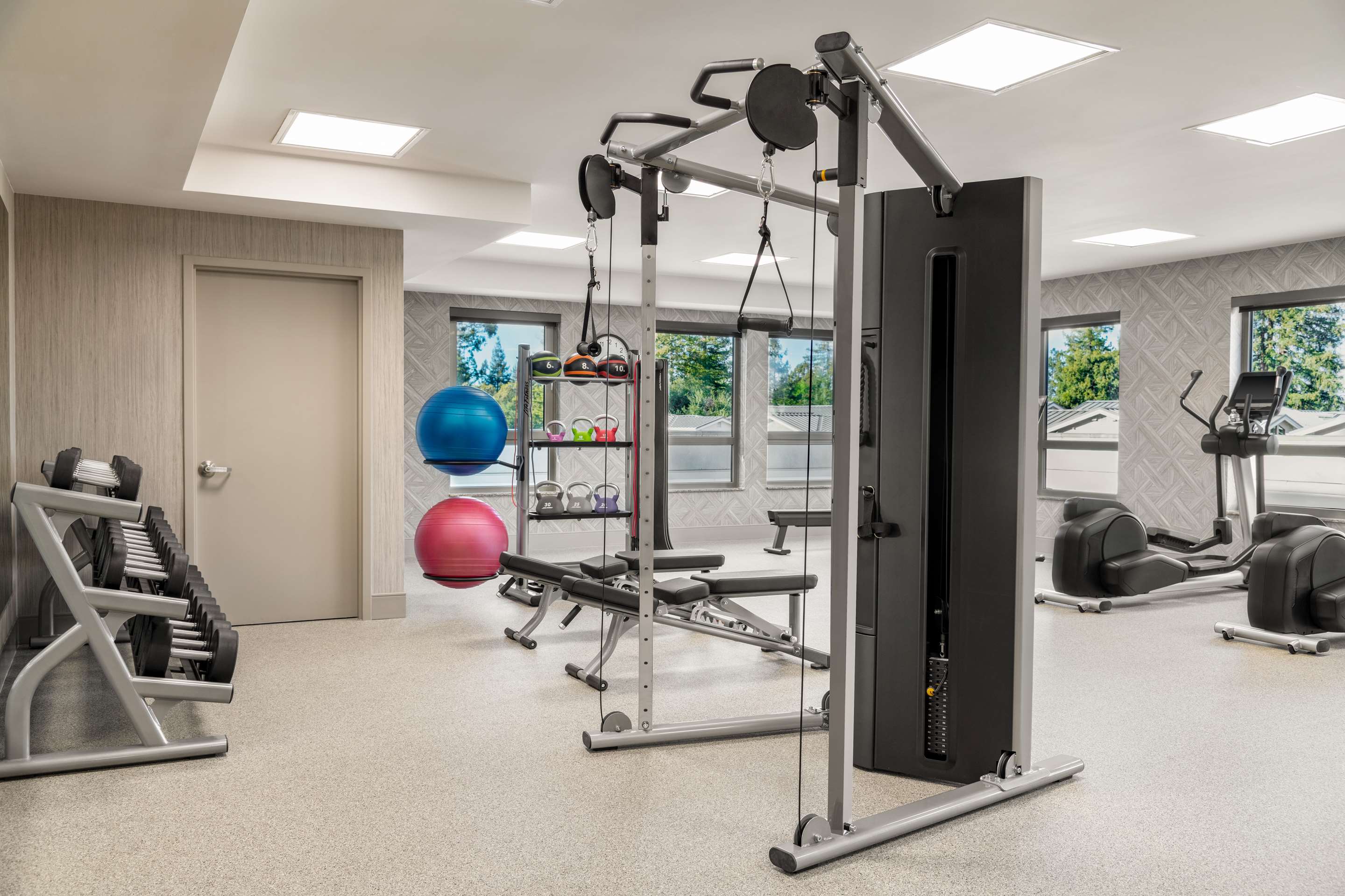 Health club fitness center gym | Homewood Suites by Hilton Palo Alto