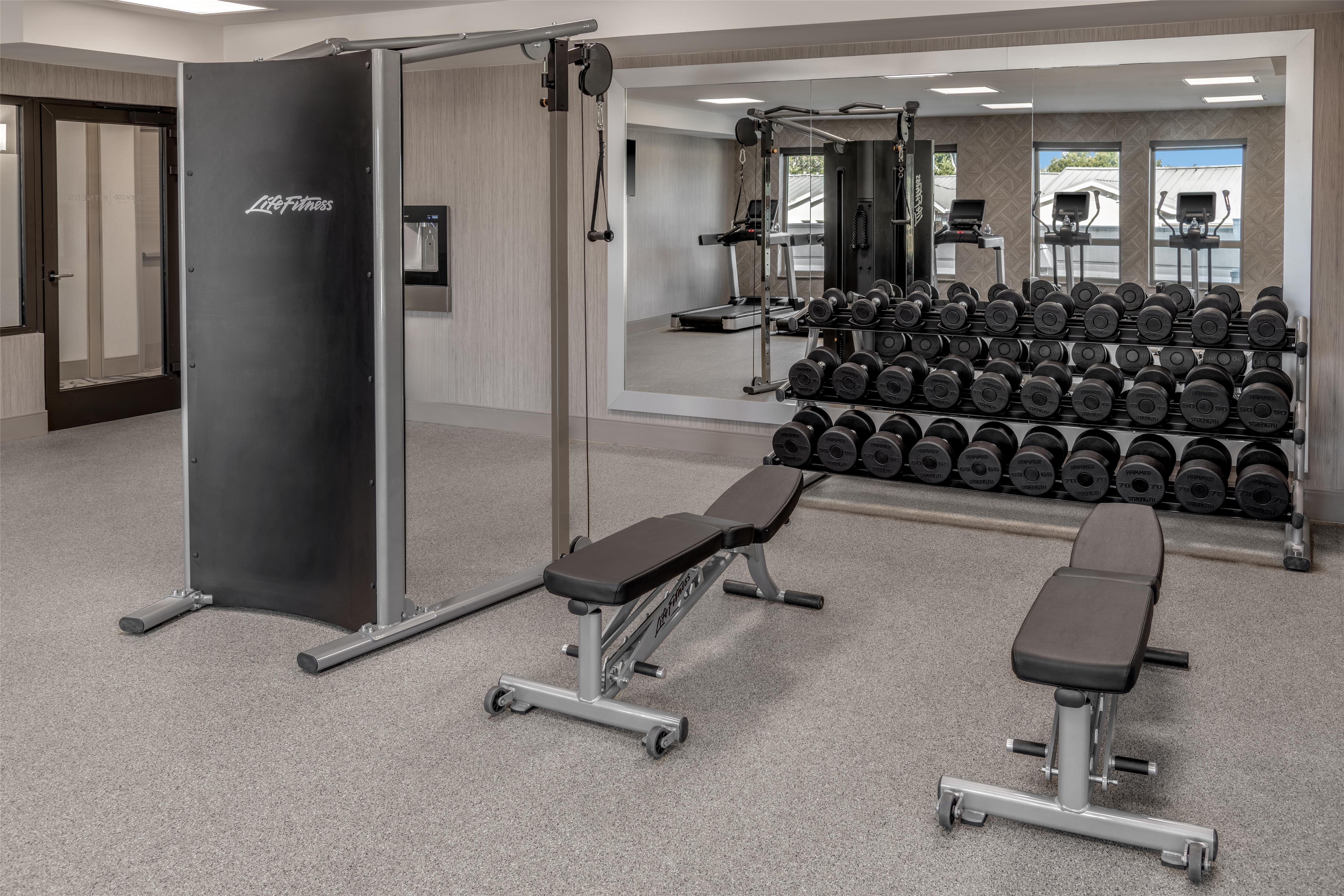Health club fitness center gym | Homewood Suites by Hilton Palo Alto