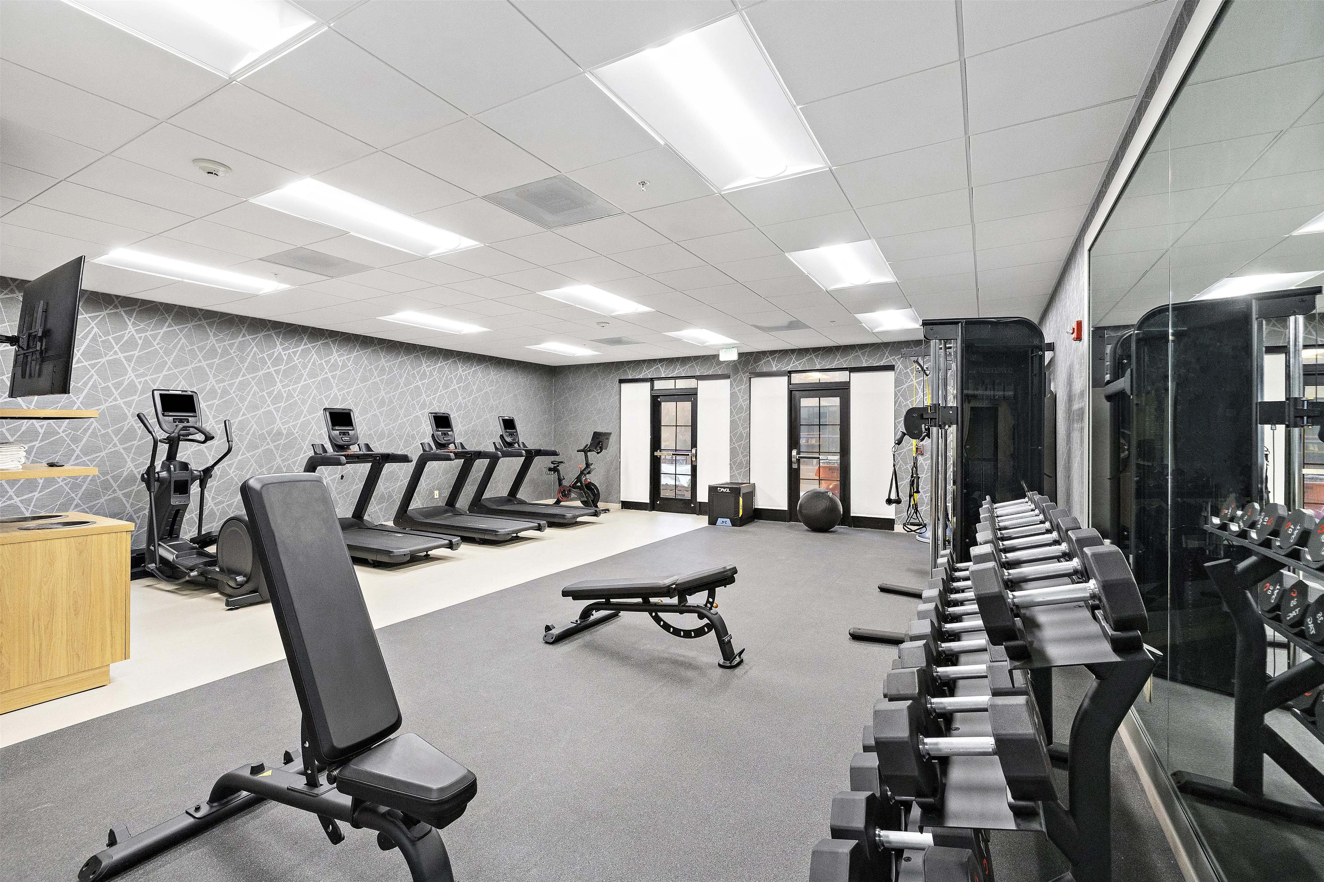 Health club fitness center gym | Homewood Suites by Hilton Lancaster