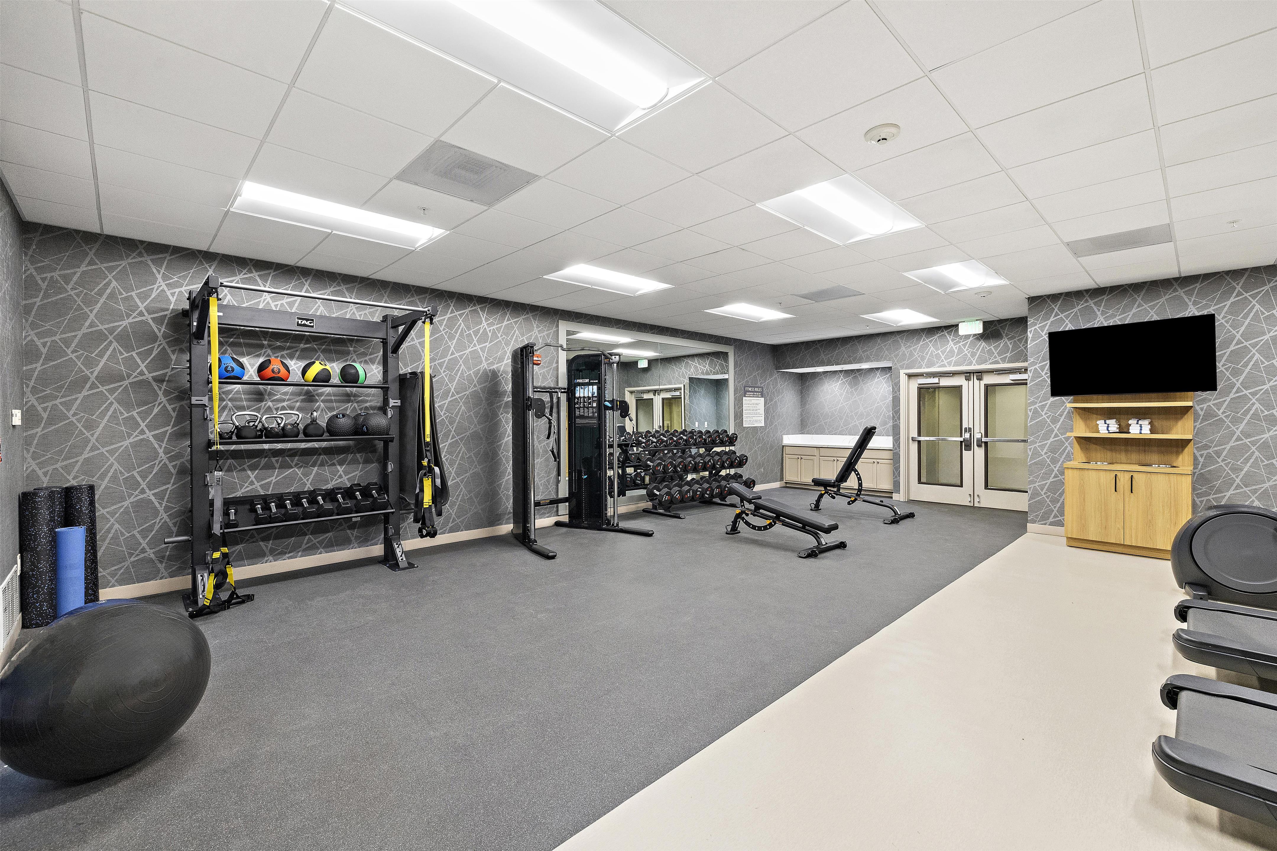 Health club fitness center gym | Homewood Suites by Hilton Lancaster