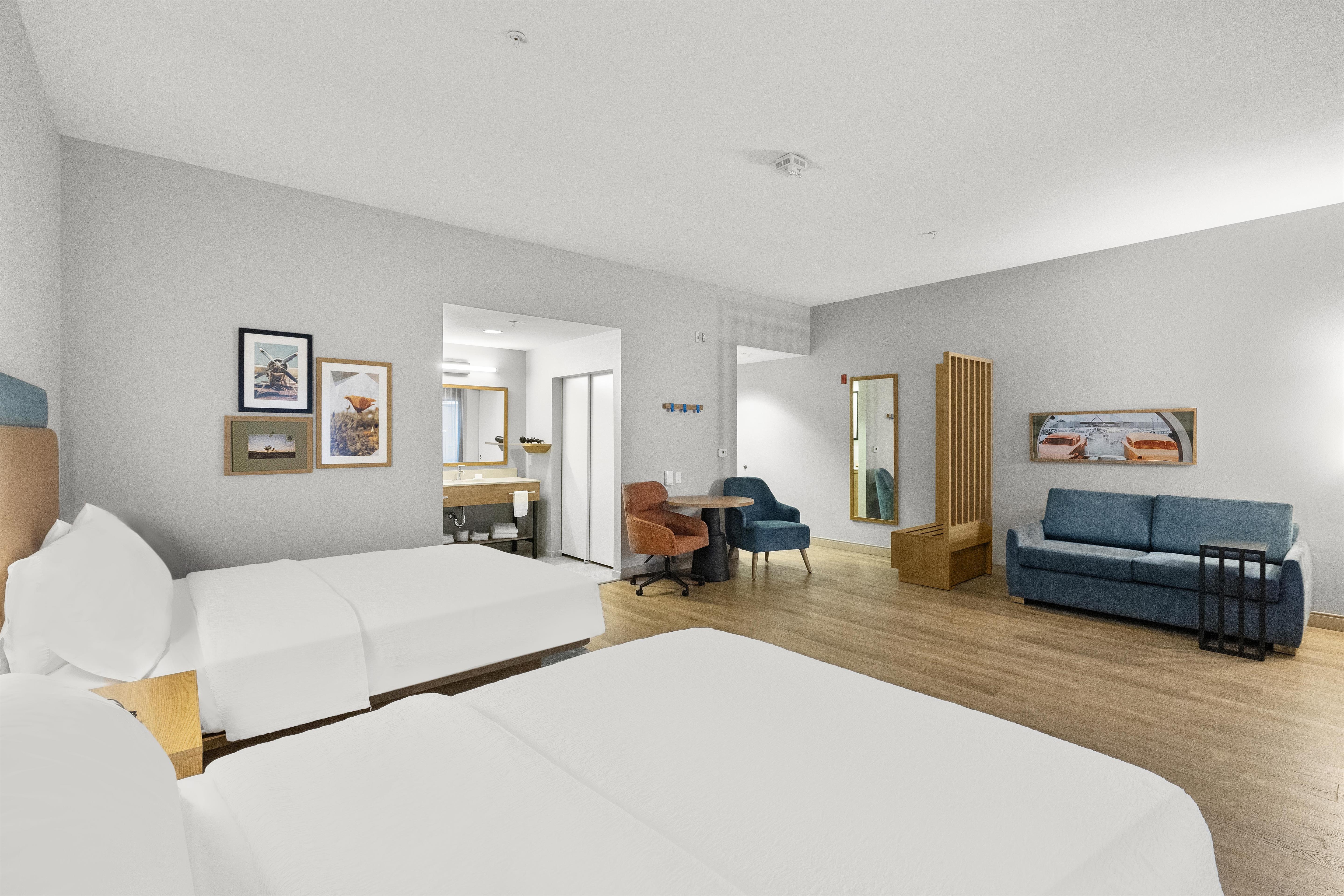 Hampton Inn & Suites by Hilton Lancaster Room Type - 2QN HEARING ACC STUDIO NS