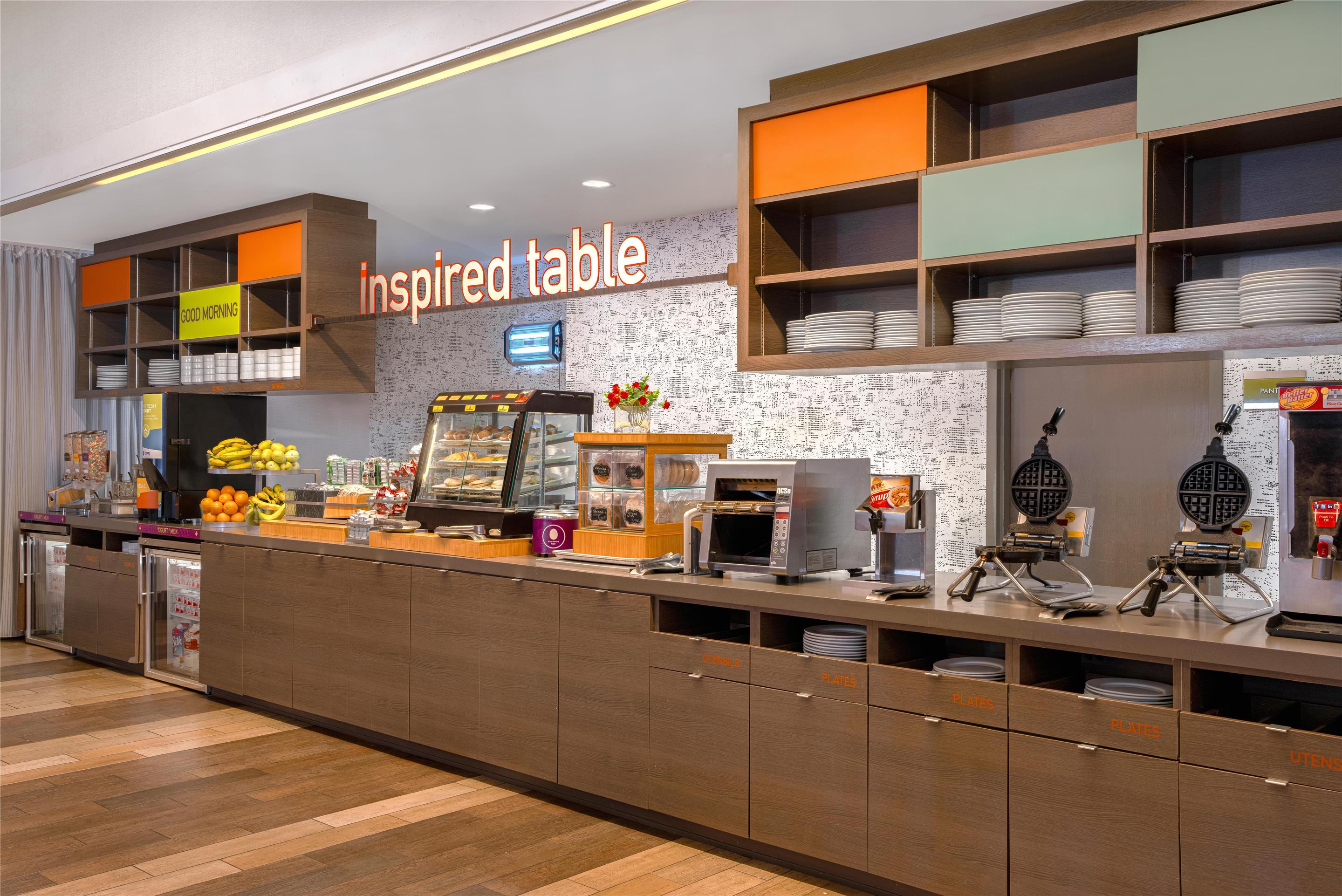 Breakfast Area | Home2 Suites by Hilton Philadelphia - Convention Center, PA