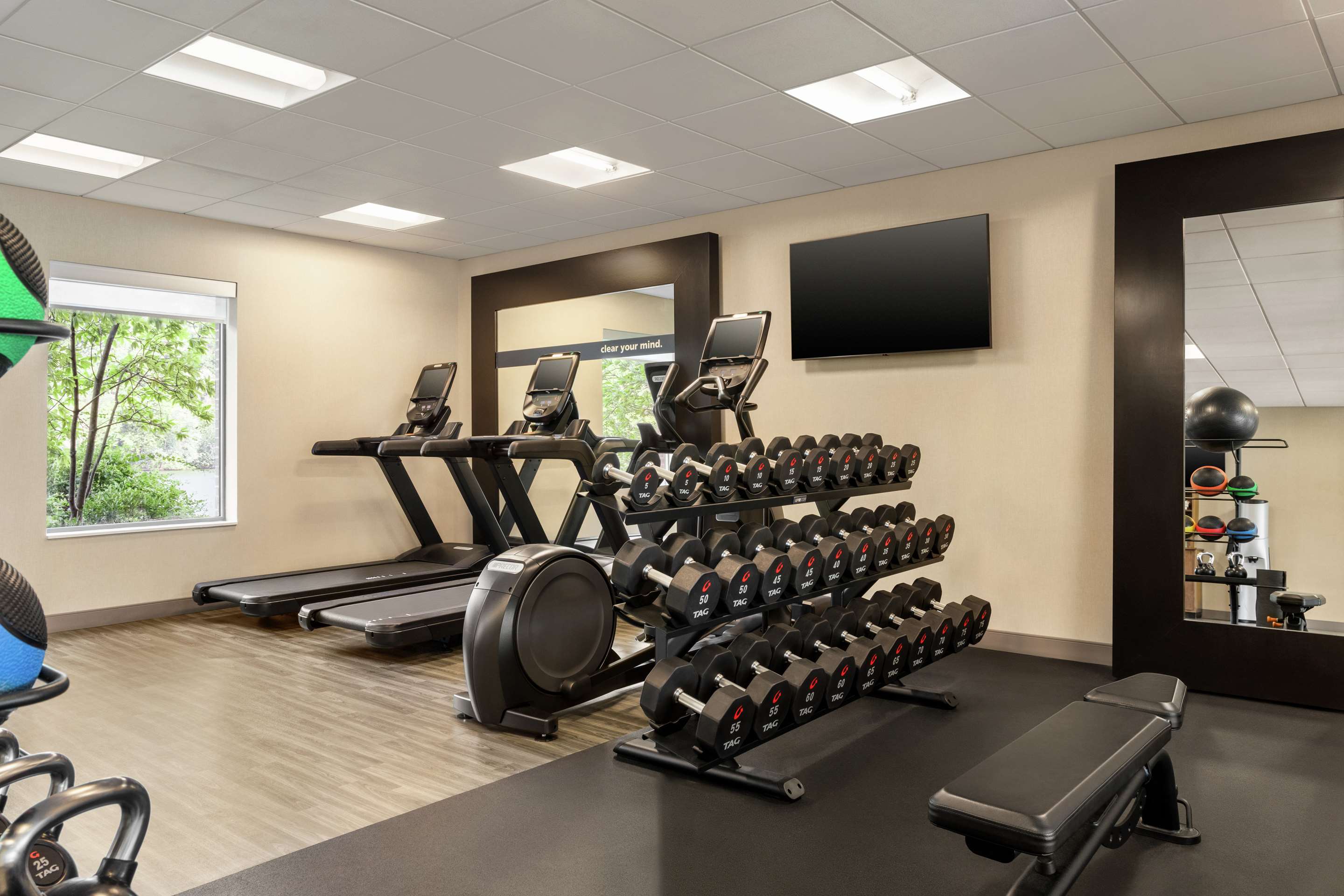 Health club fitness center gym | Hampton Inn & Suites Pittsburgh/Waterfront-West Homestead