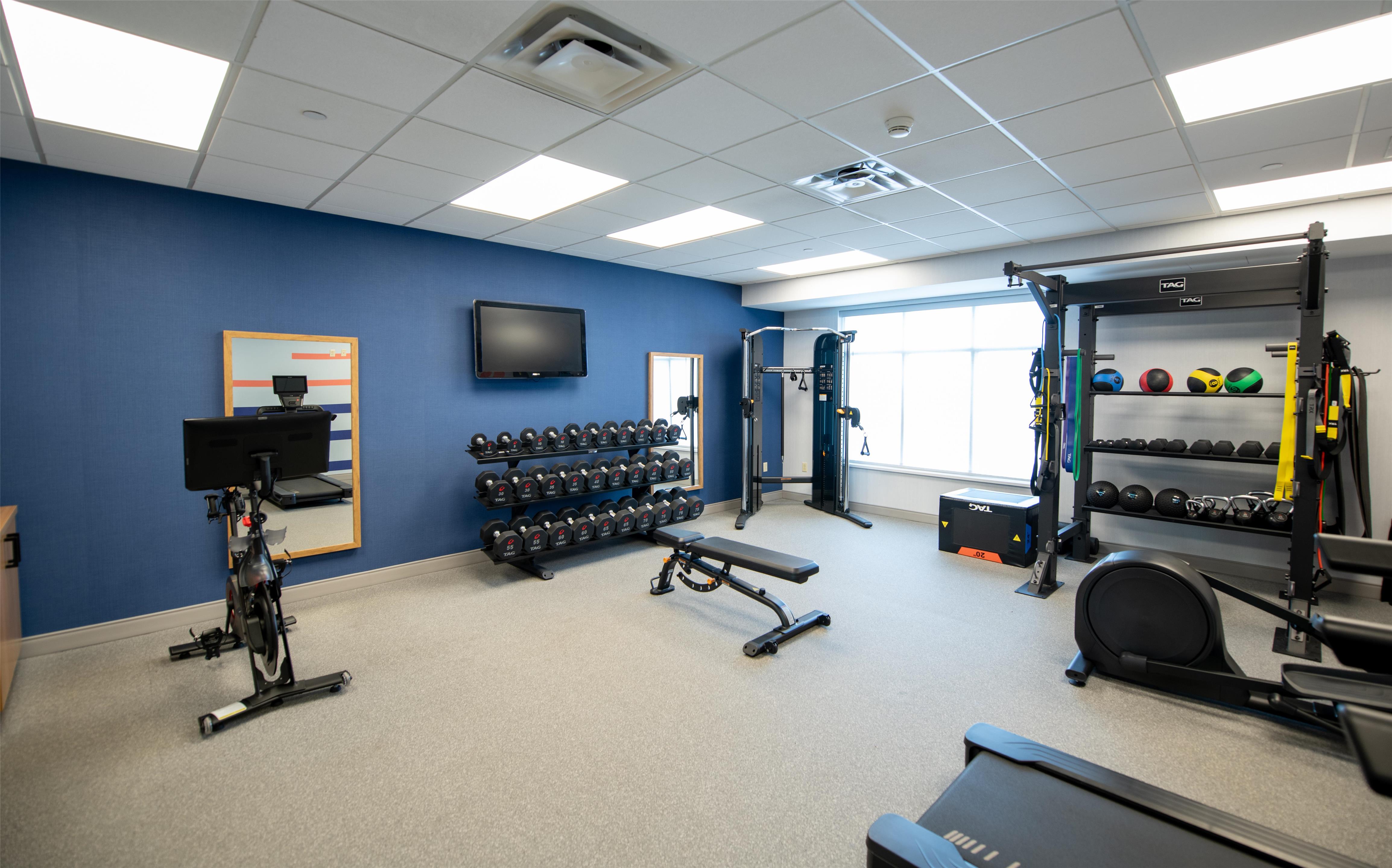 Health club fitness center gym | Hampton Inn Presque Isle Maine