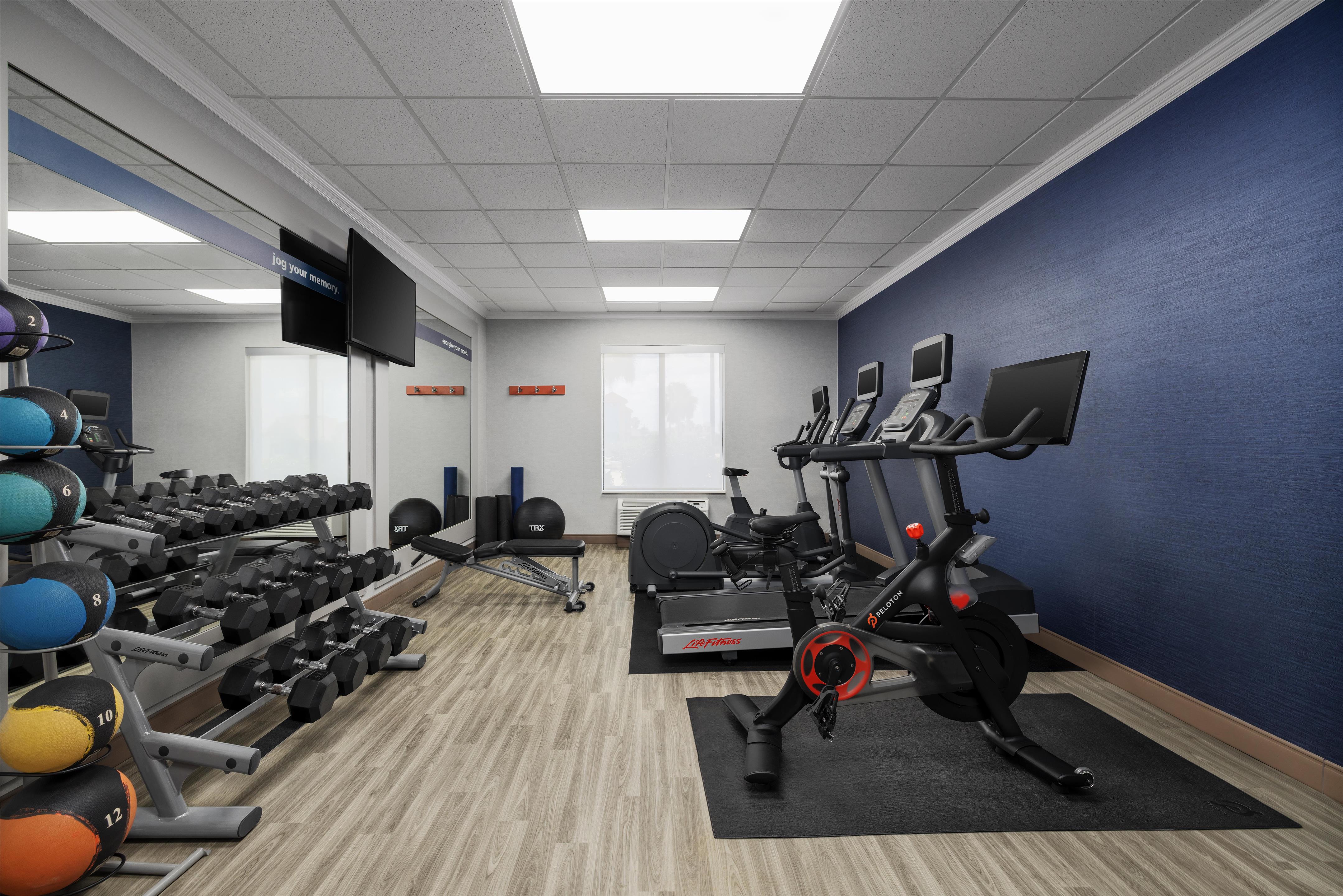 Health club fitness center gym | Hampton Inn & Suites Port Arthur