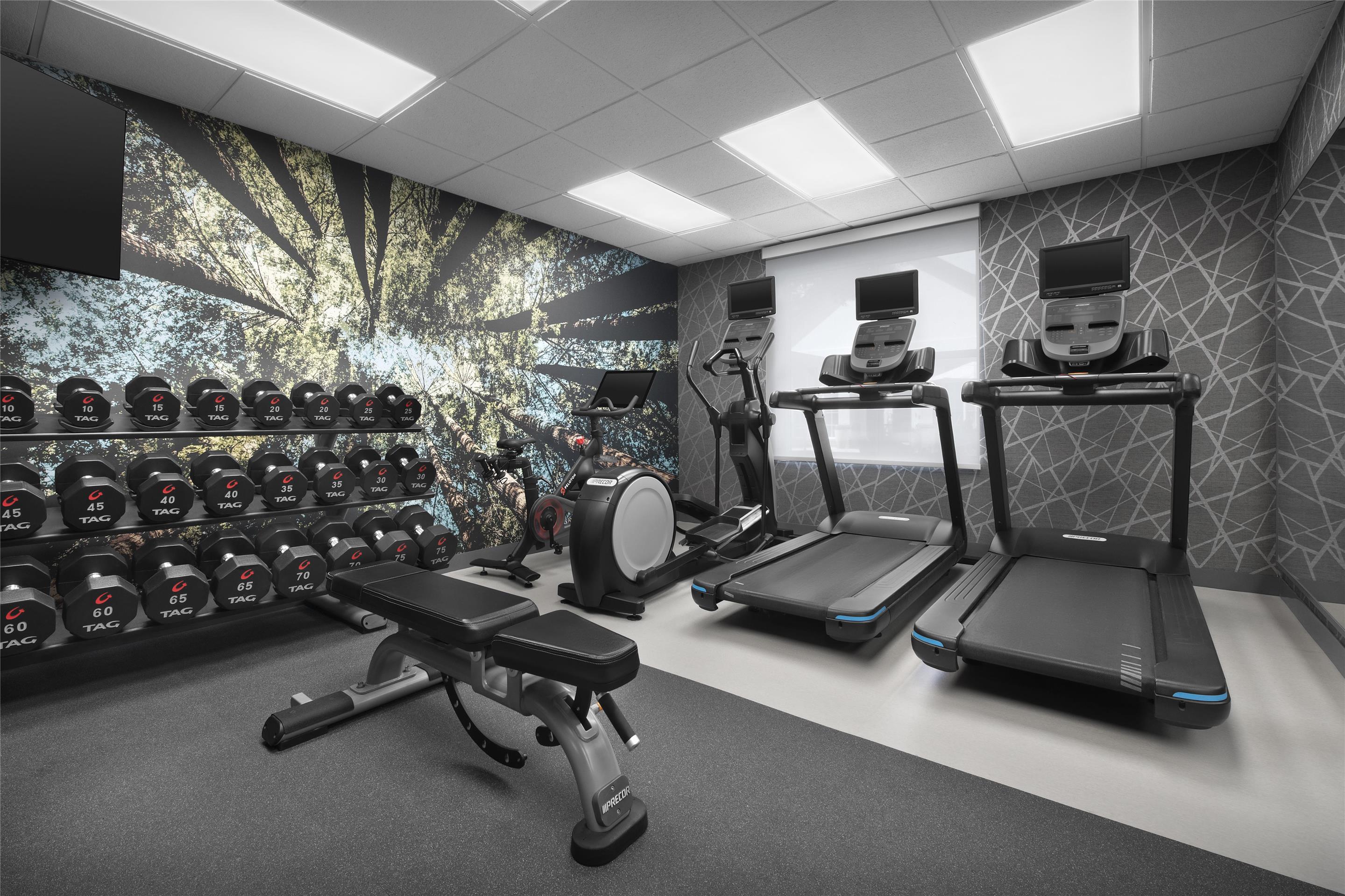 Health club fitness center gym | Homewood Suites by Hilton Princeton