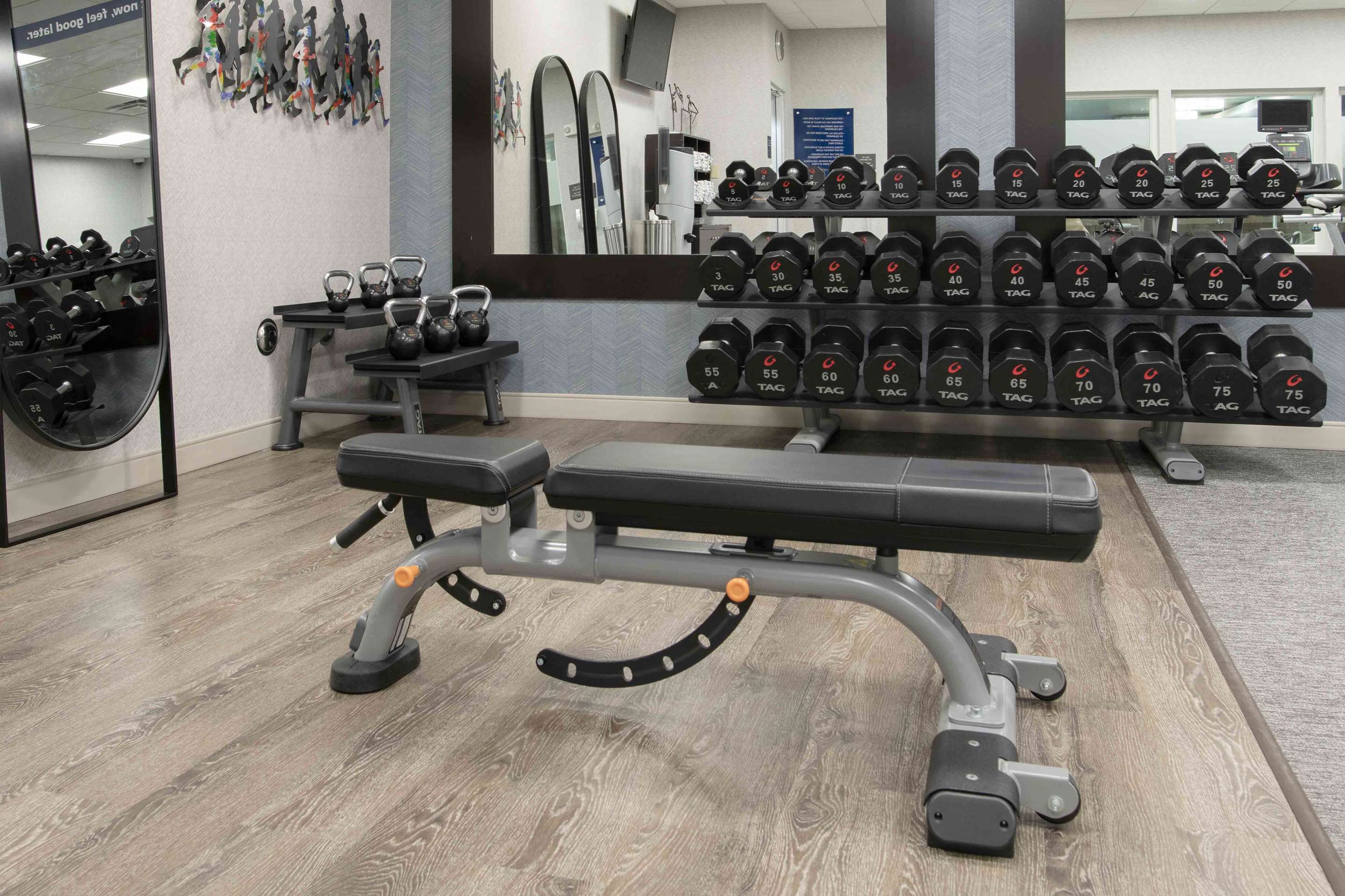Health club fitness center gym | Hampton Inn Lewiston-Auburn