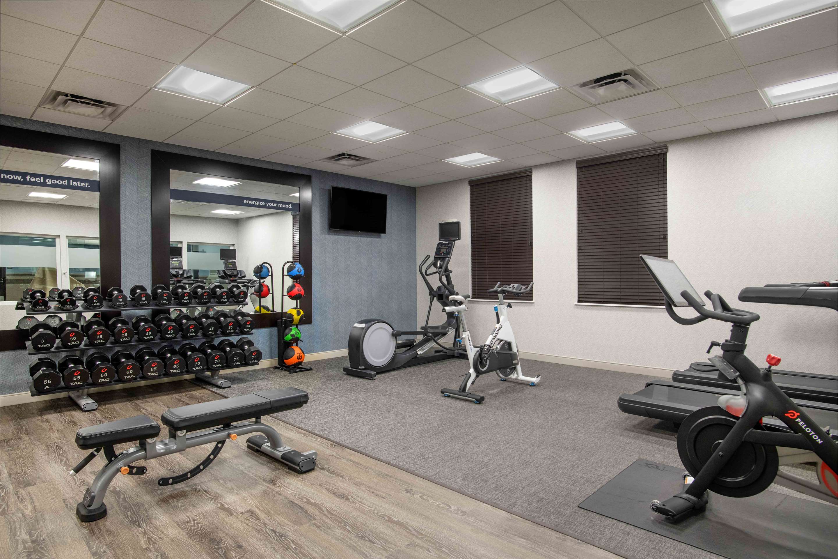 Health club fitness center gym | Hampton Inn Lewiston-Auburn