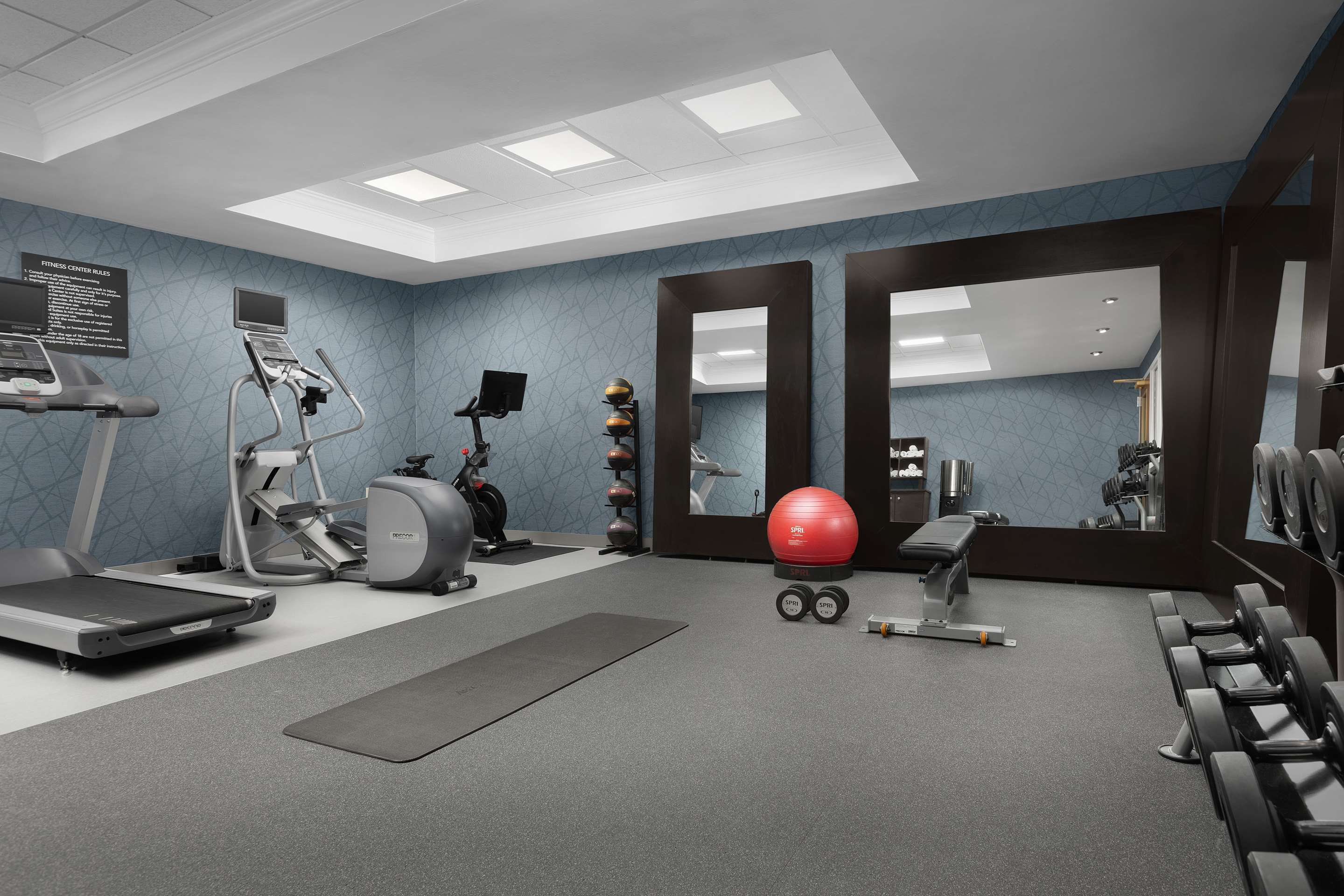Health club fitness center gym | Homewood Suites by Hilton Reading-Wyomissing
