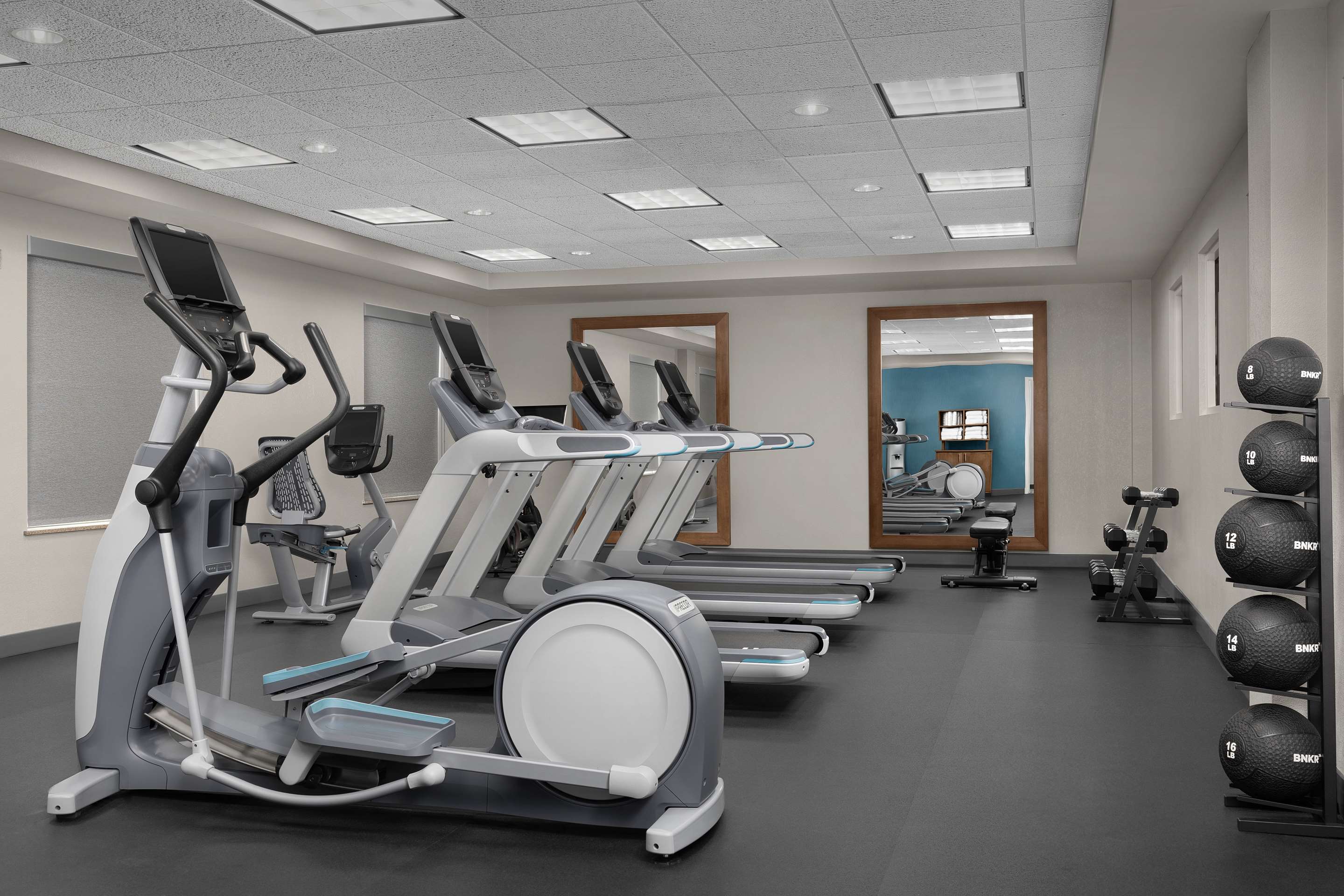 Health club fitness center gym | Hampton Inn & Suites Durham/North I-85