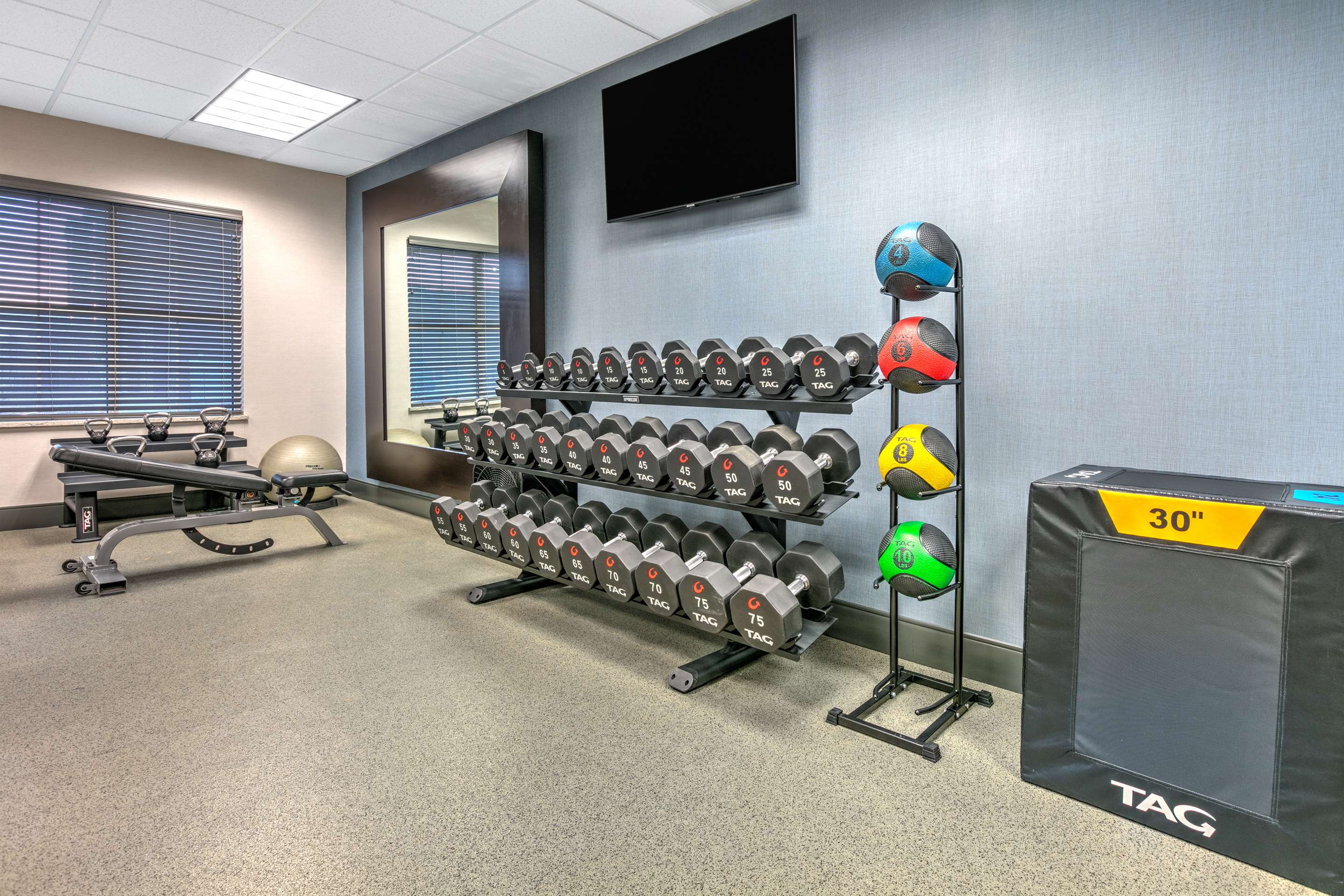 Health club fitness center gym | Homewood Suites by Hilton Rock Springs