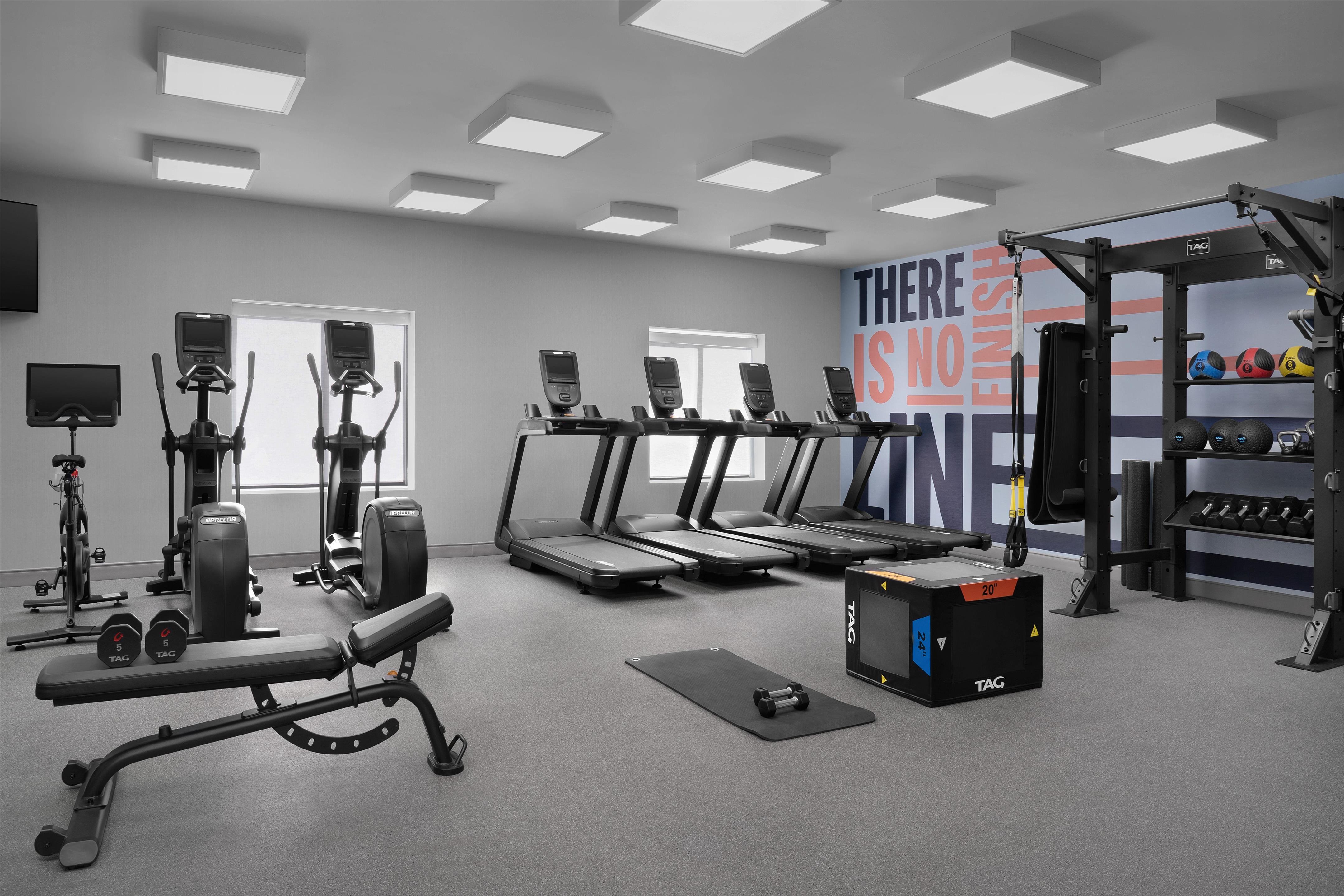 Health club fitness center gym | Hampton Inn & Suites Roswell
