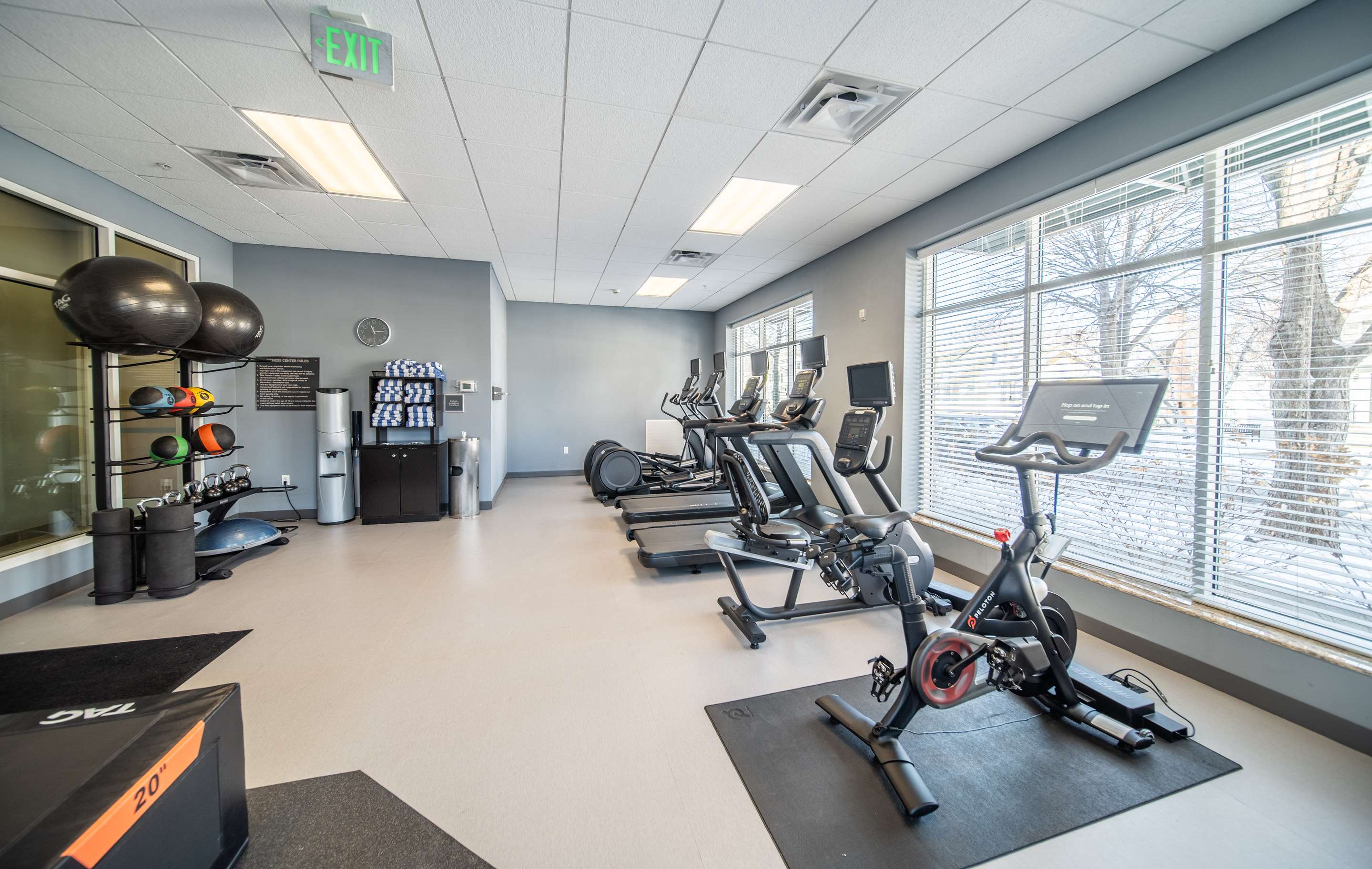 Health club fitness center gym | Homewood Suites by Hilton Rochester Mayo Clinic Area / Saint Marys