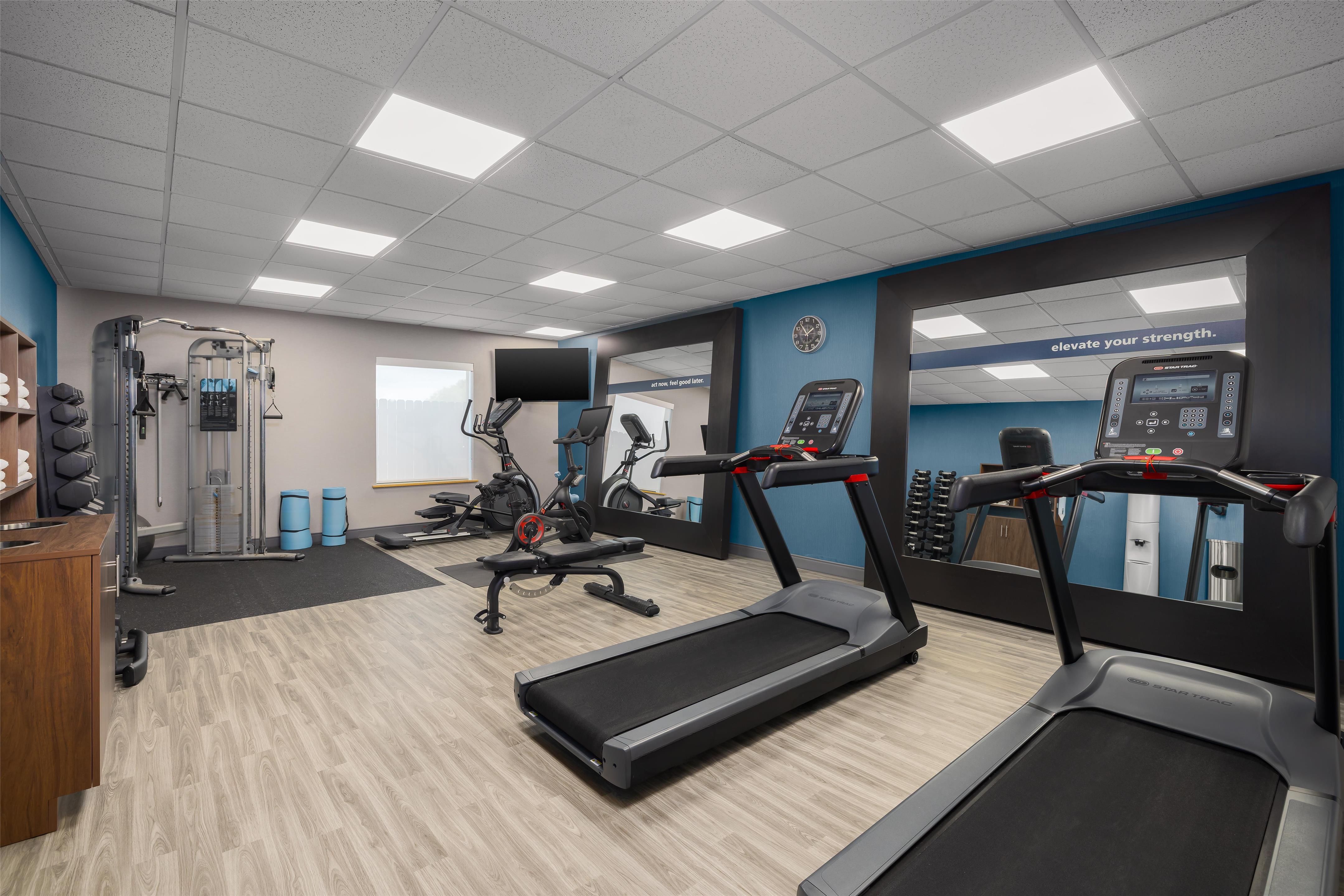Health club fitness center gym | Hampton Inn Pleasanton