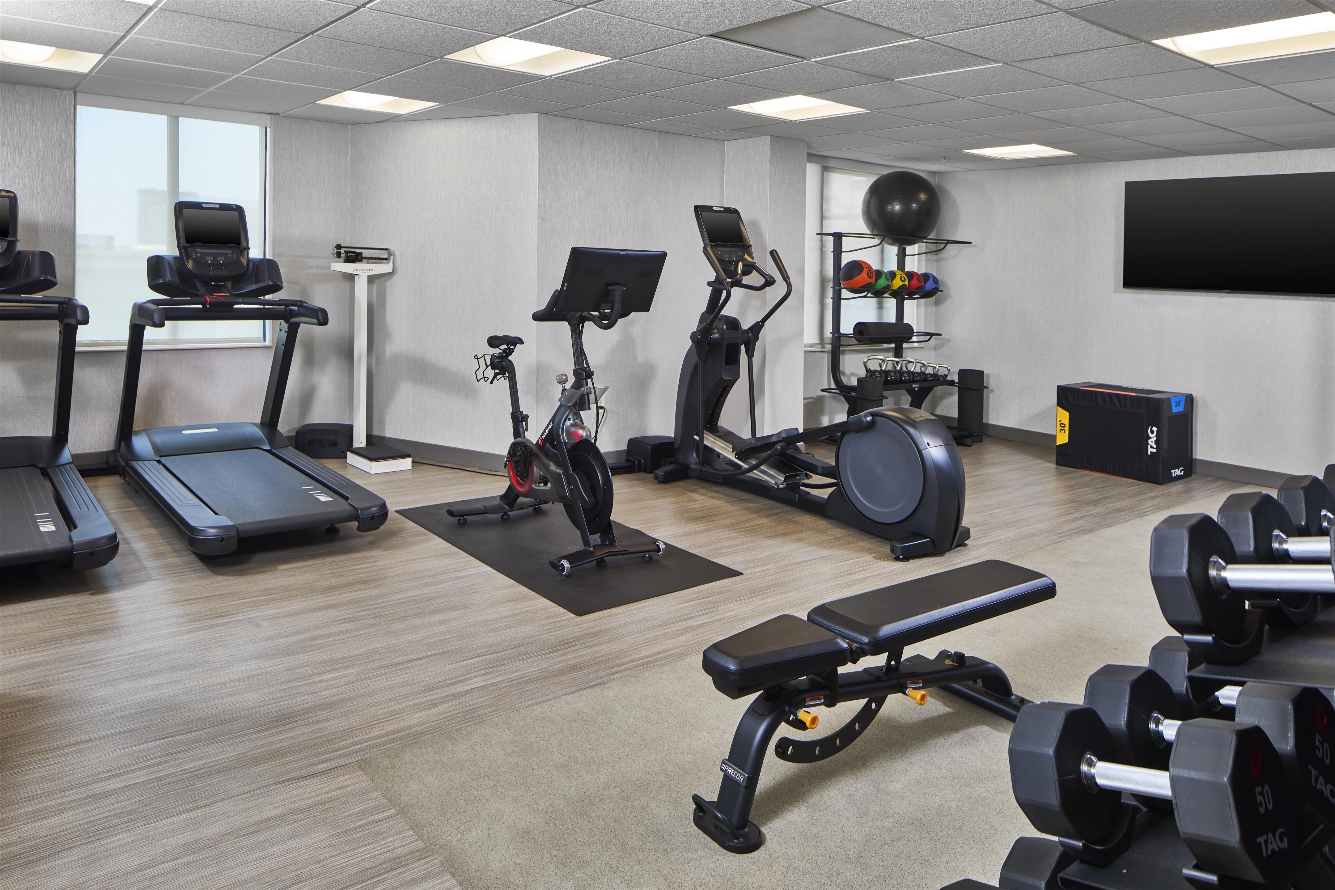 Health club fitness center gym | Homewood Suites by Hilton Savannah Historic Dist/Riverfront
