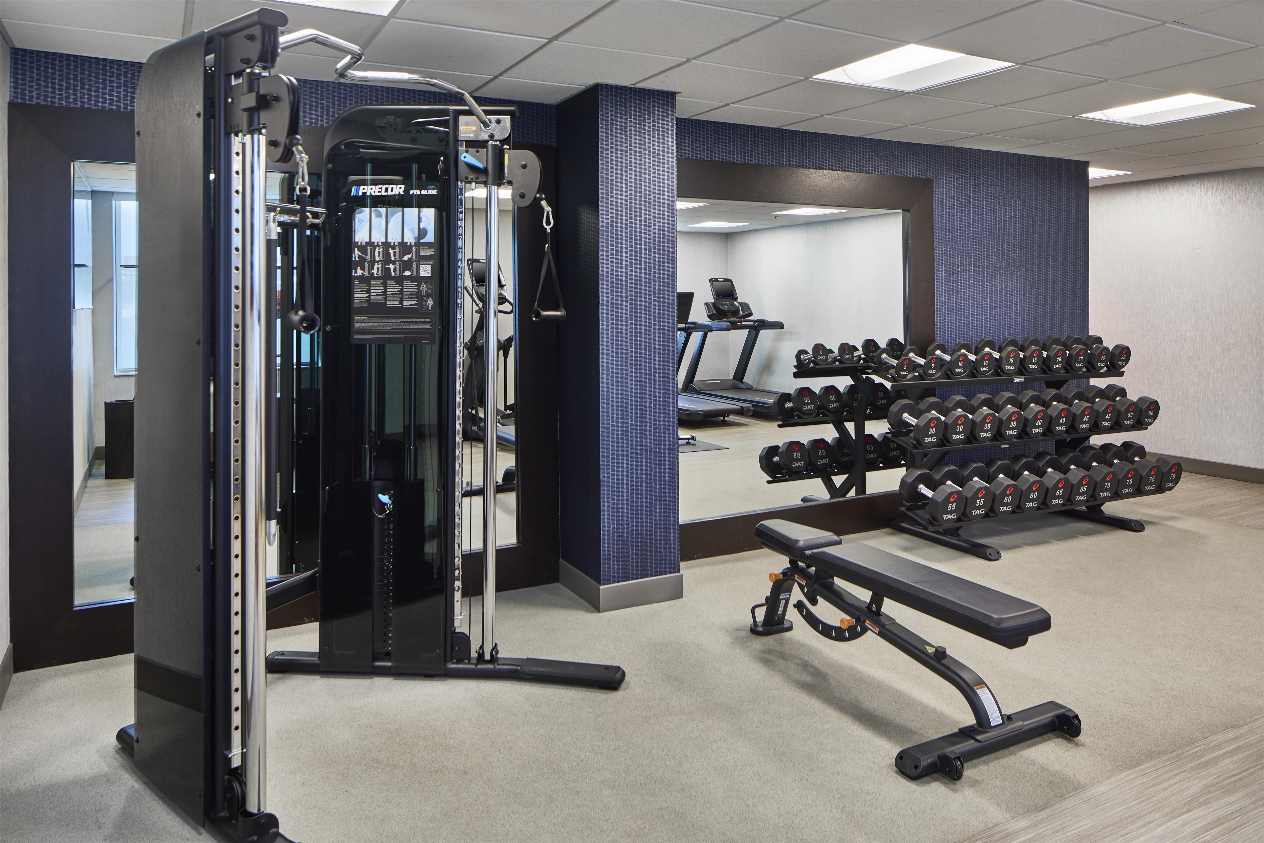 Health club fitness center gym | Homewood Suites by Hilton Savannah Historic Dist/Riverfront
