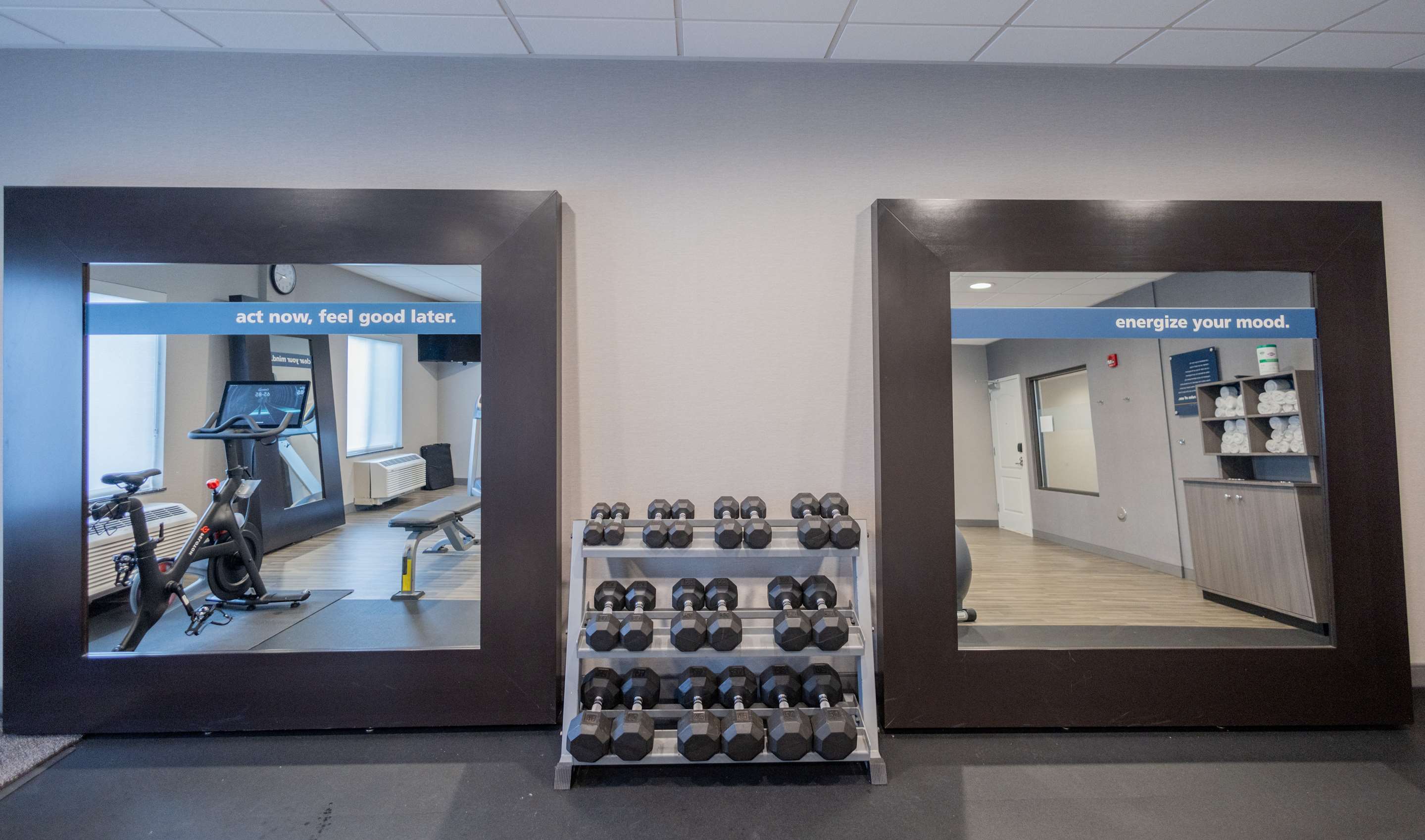 Health club fitness center gym | Hampton Inn & Suites Seattle/Kent,WA