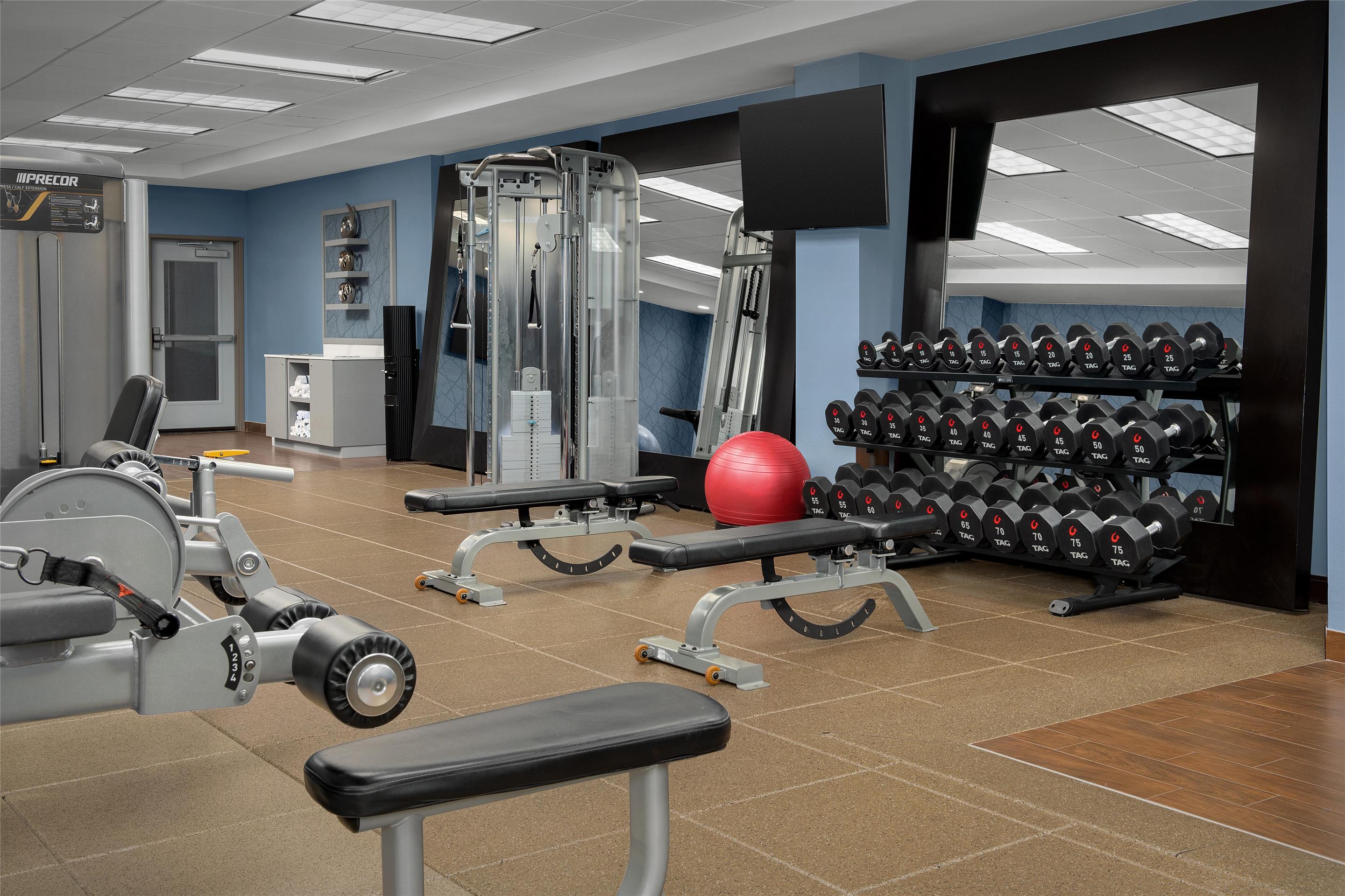 Health club fitness center gym | Homewood Suites by Hilton Seattle/Lynnwood