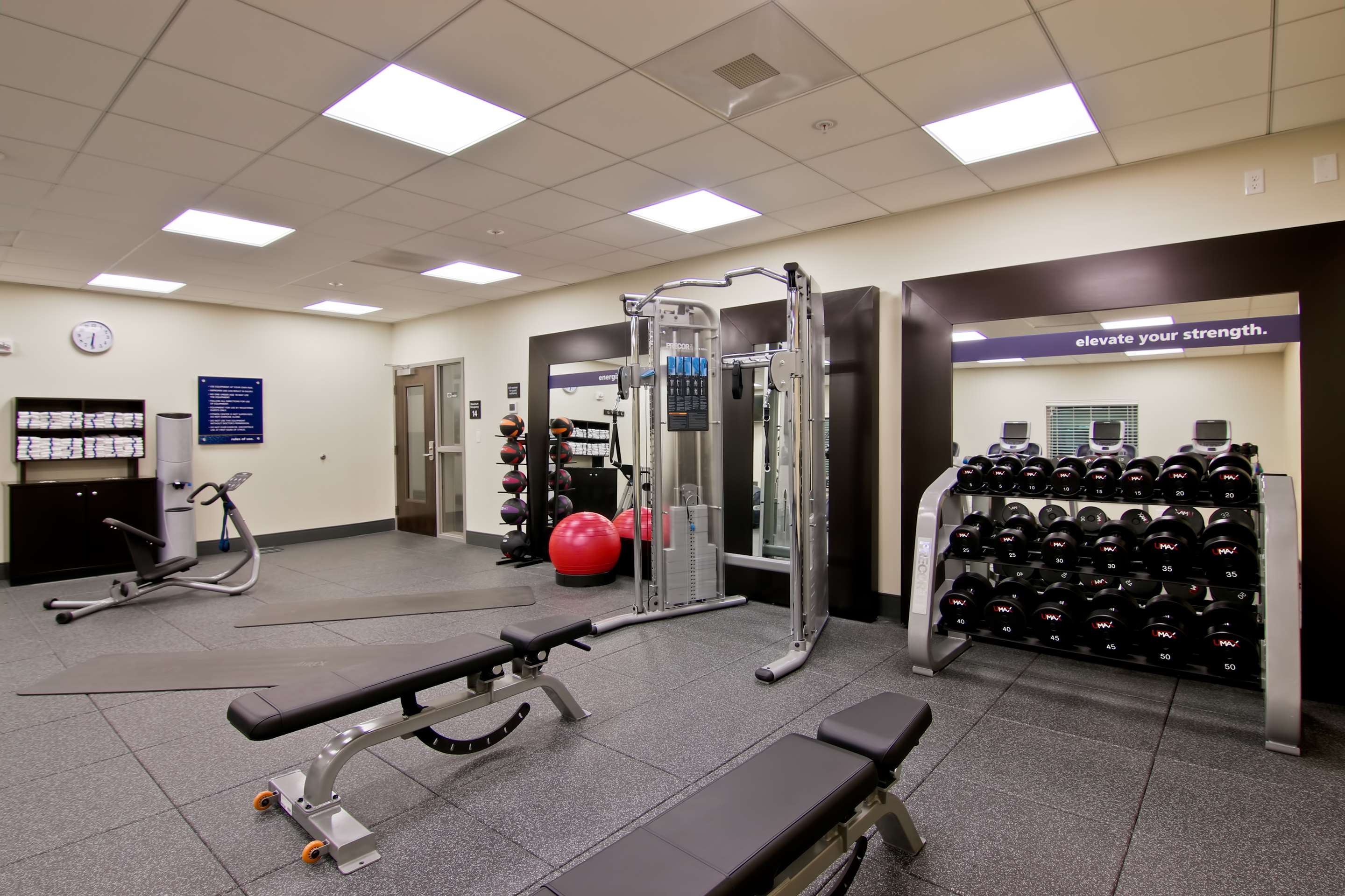 Health club fitness center gym | Hampton Inn & Suites Bellevue Downtown-Seattle