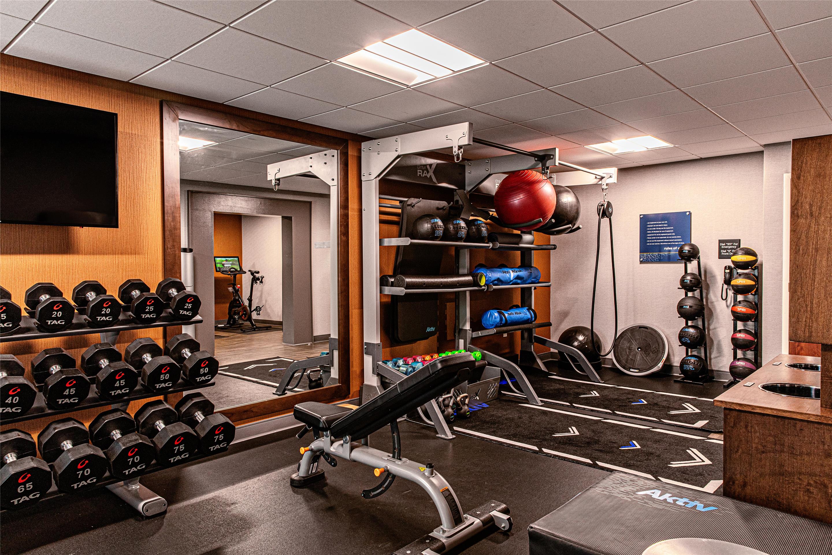 Health club fitness center gym