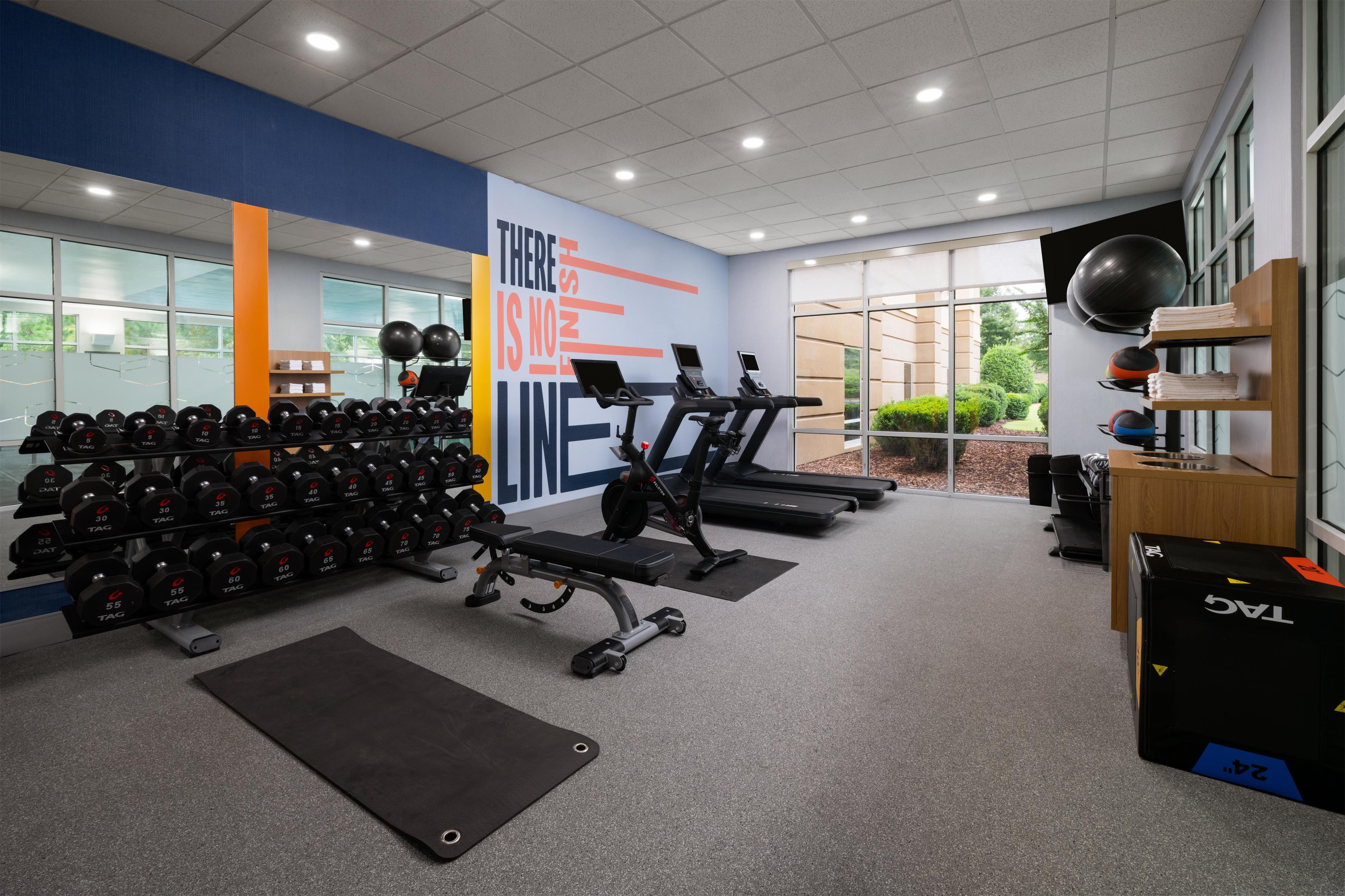 Health club fitness center gym | Hampton Inn & Suites Southern Pines-Pinehurst