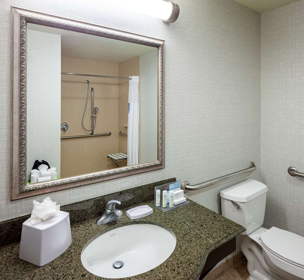 Hampton Inn and Suites Texarkana, TX-guestroom-Guest Room,Bathroom,On-Site.jpg