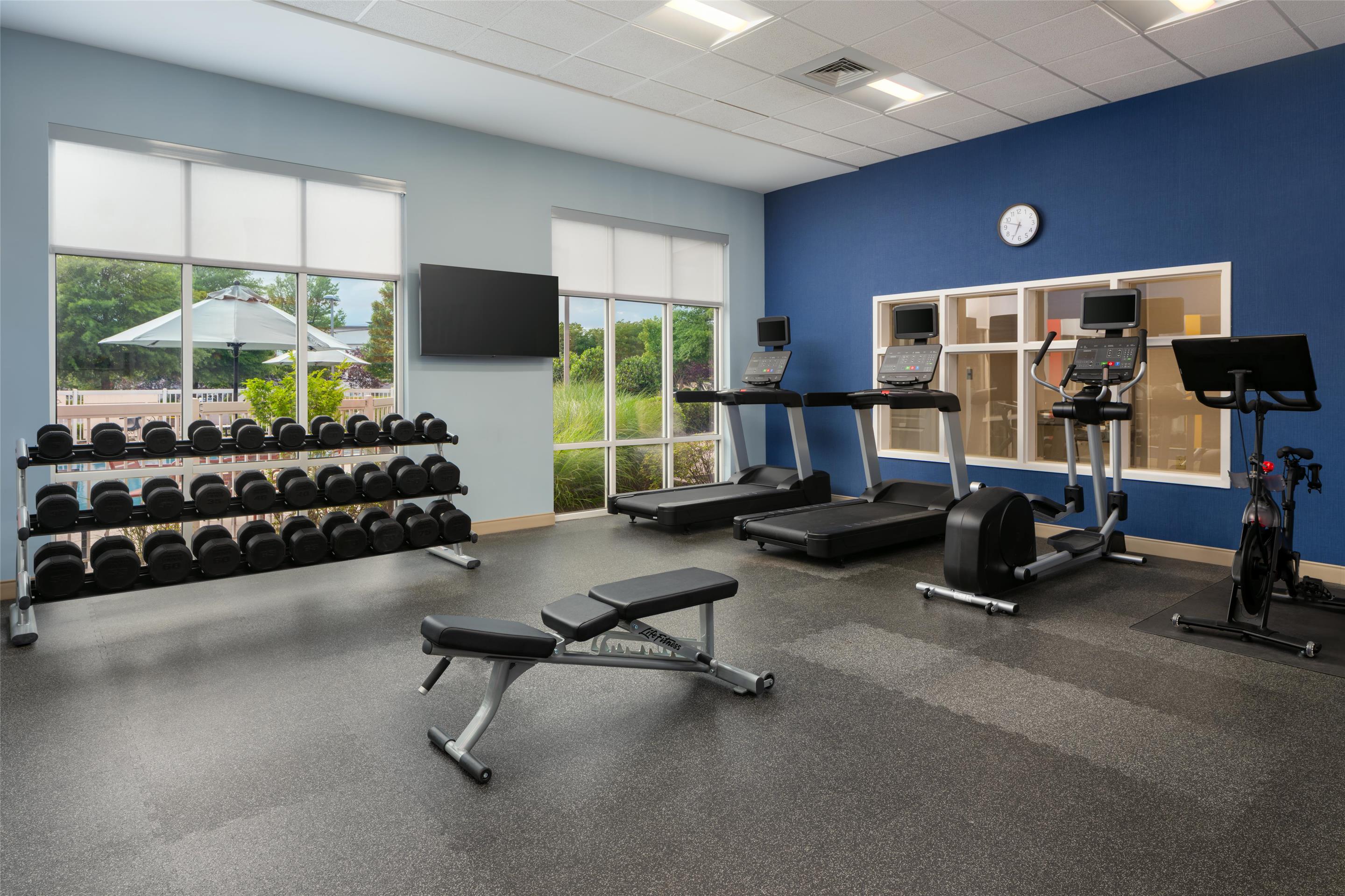 Health club fitness center gym | Hampton Inn & Suites Knoxville-Turkey Creek/Farragut