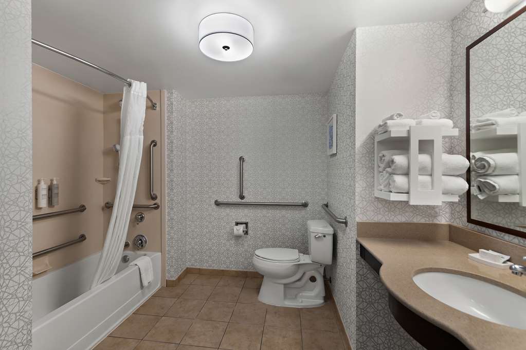Hampton Inn & Suites Fort Belvoir Alexandria -guestroom-Guest Room,Bathroom,On-Site.jpg
