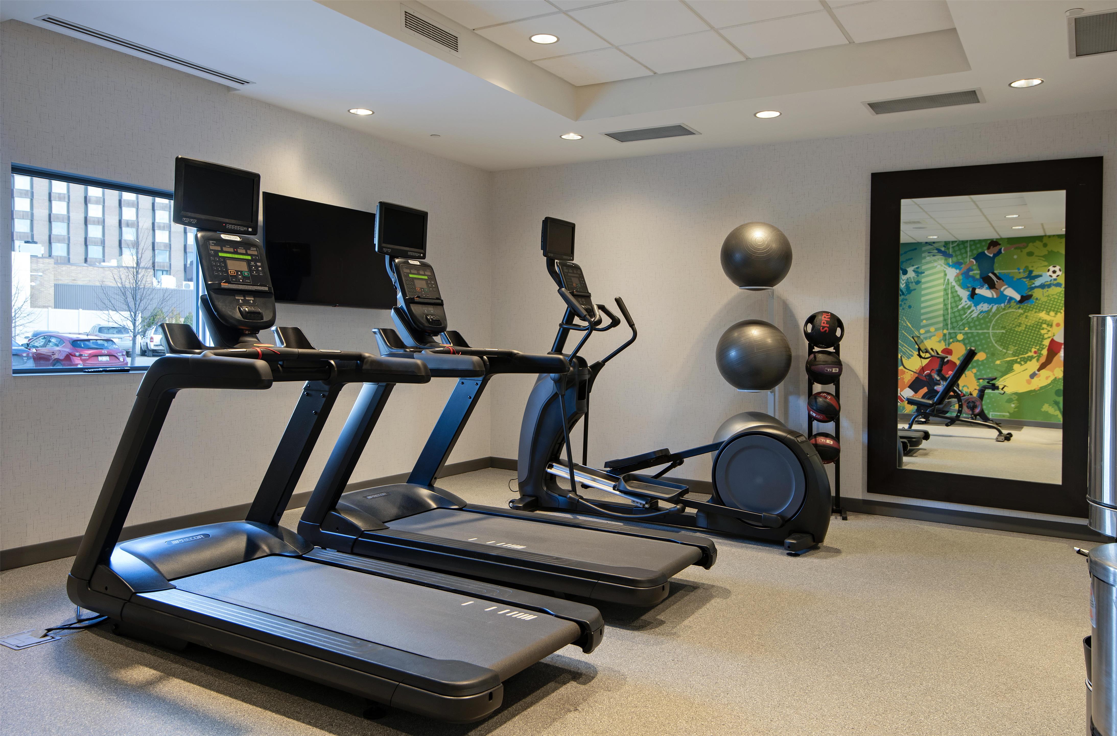 Health club fitness center gym | Home2 Suites West Edmonton, Alberta, Canada