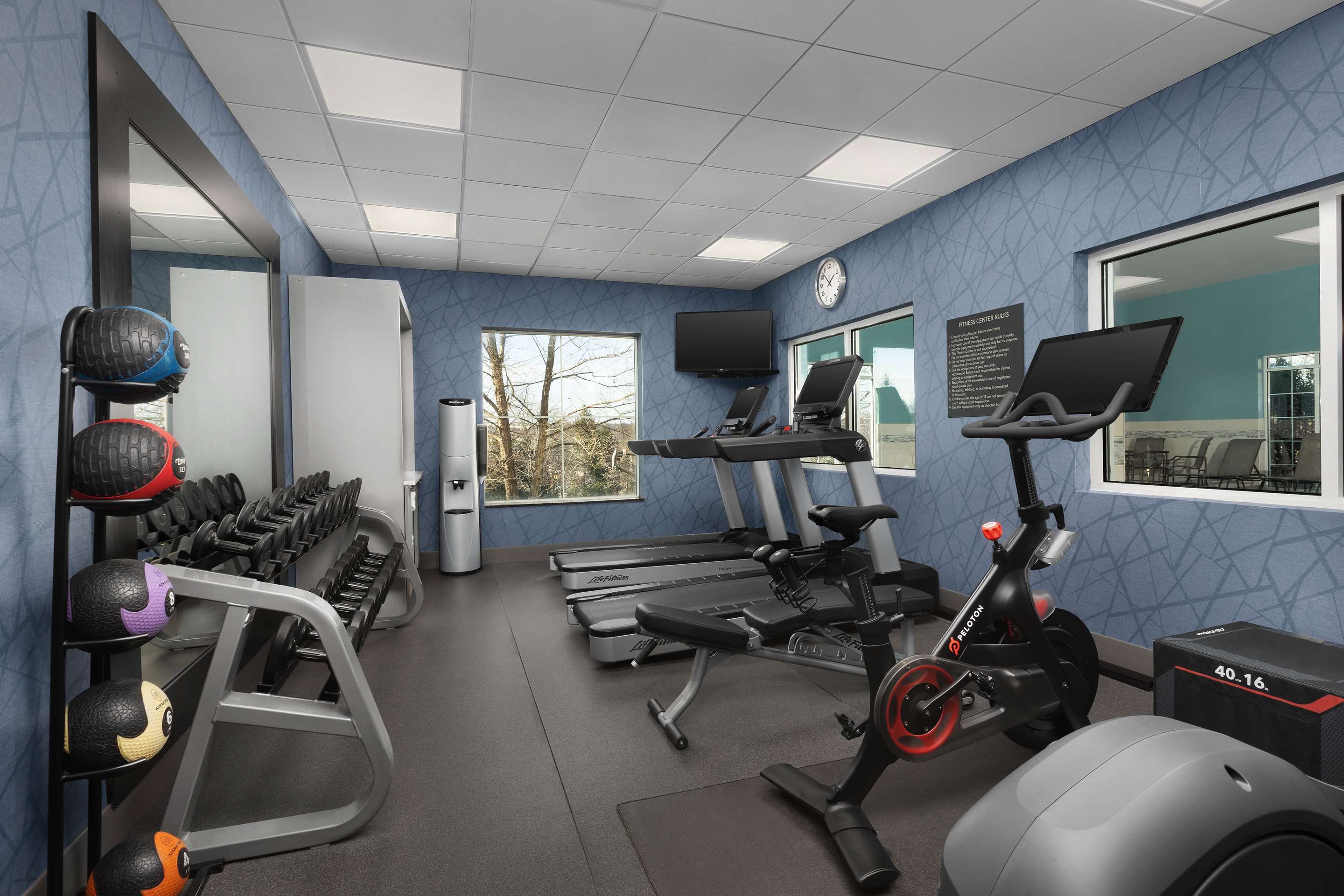 Health club fitness center gym | Homewood Suites By Hilton York