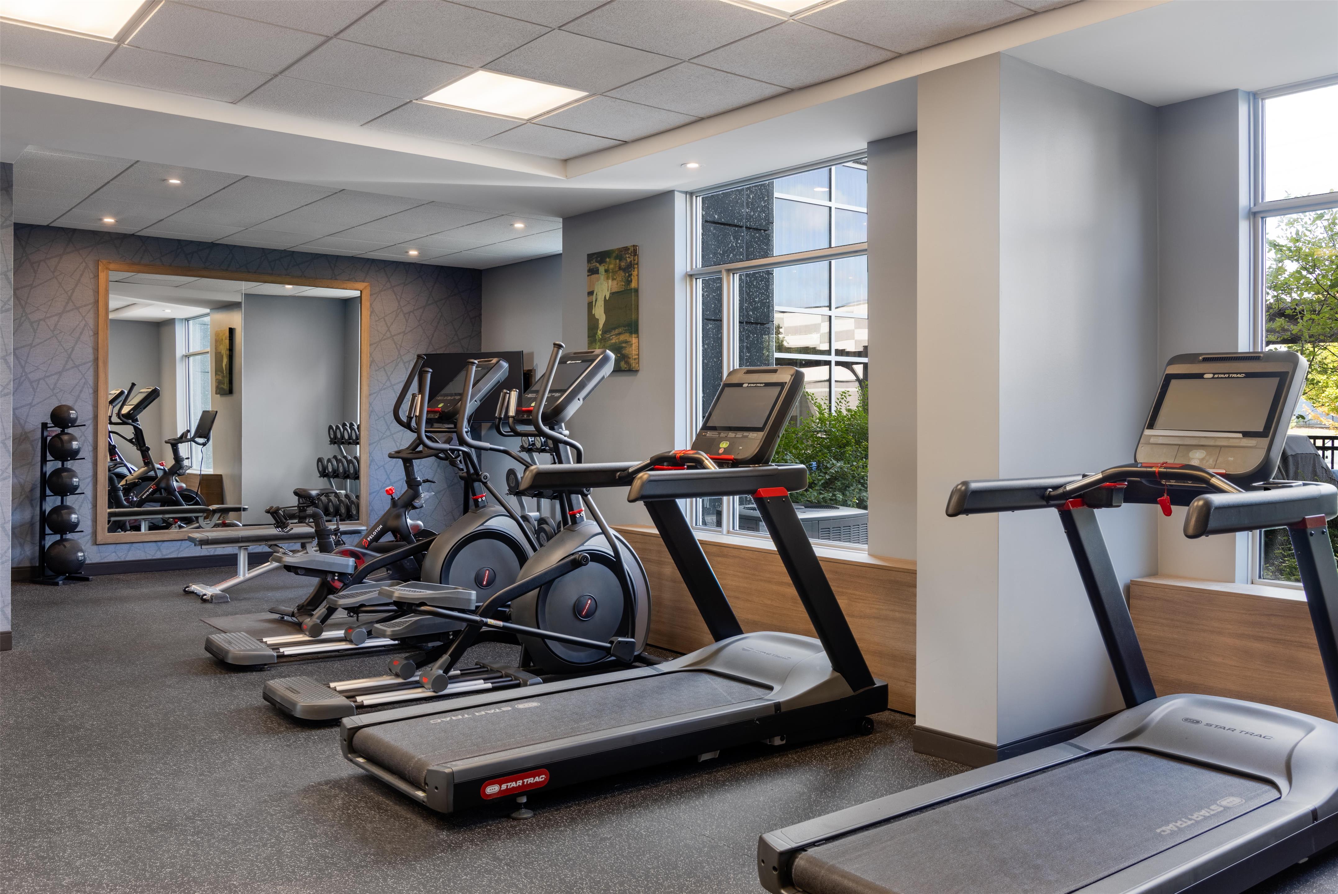 Health club fitness center gym | Homewood Suites by Hilton Ajax, Ontario, Canada