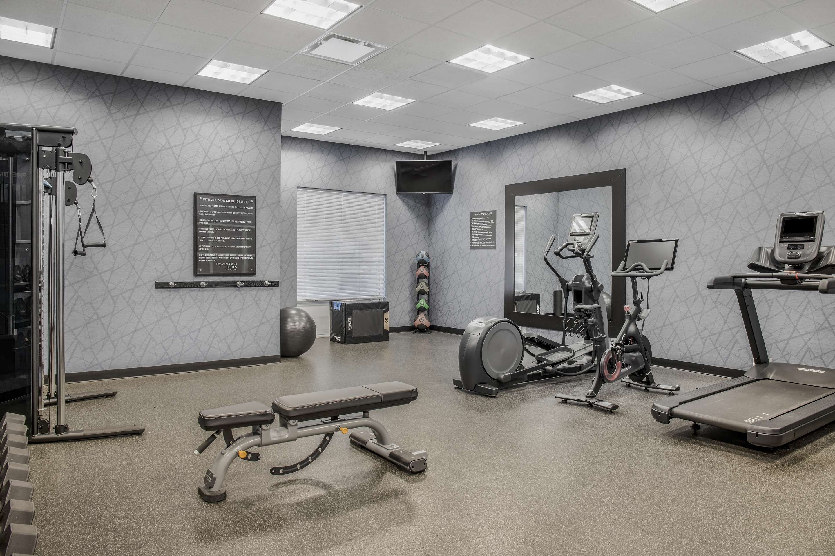 Health club fitness center gym | Homewood Suites by Hilton Winnipeg Airport-Polo Park, MB