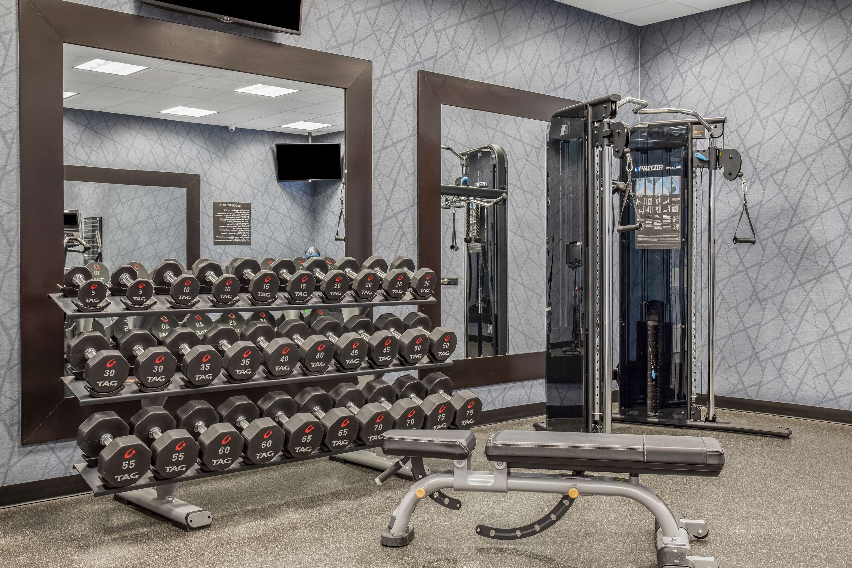 Health club fitness center gym | Homewood Suites by Hilton Winnipeg Airport-Polo Park, MB