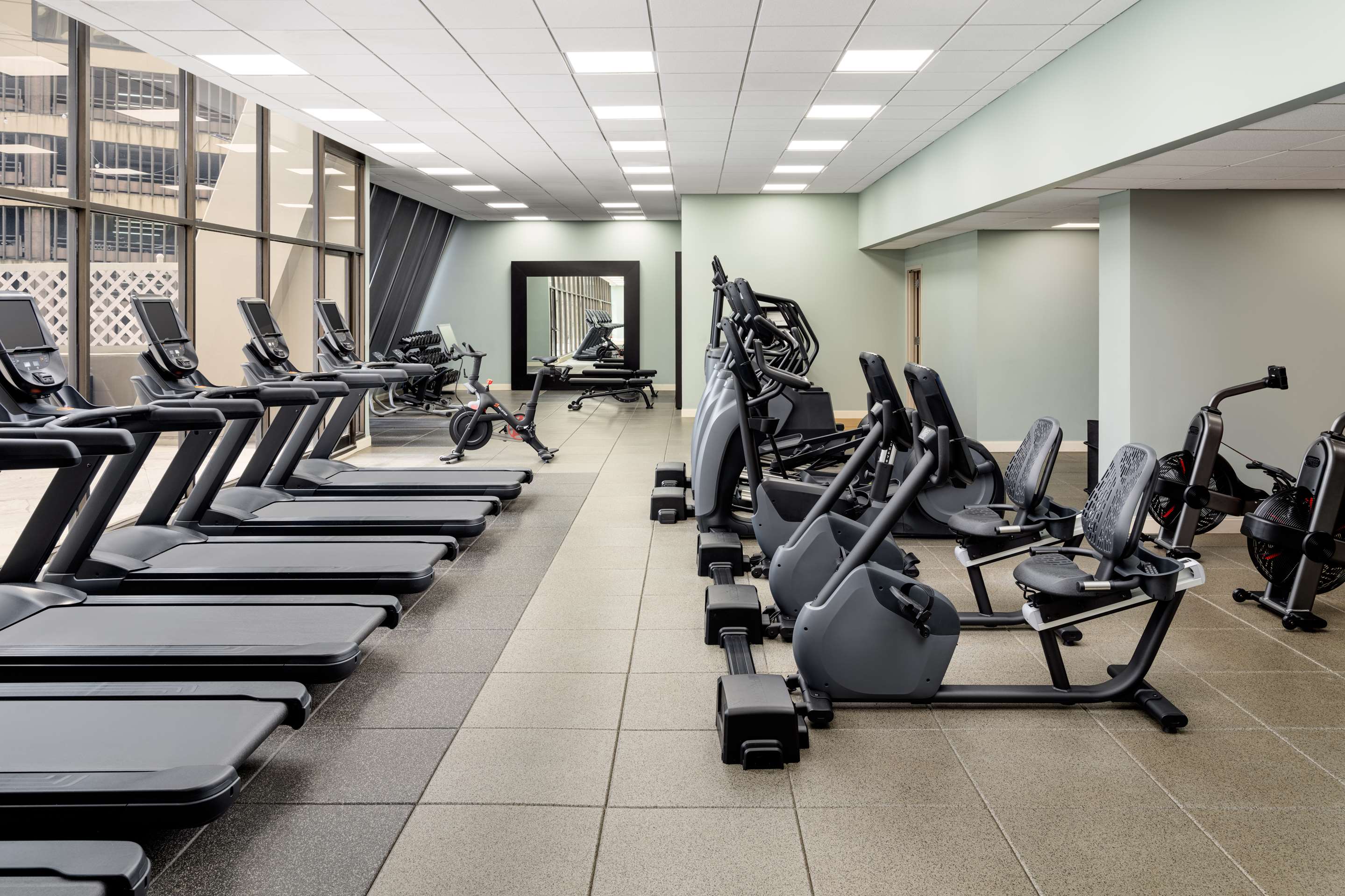 Health club fitness center gym | Hilton Atlanta