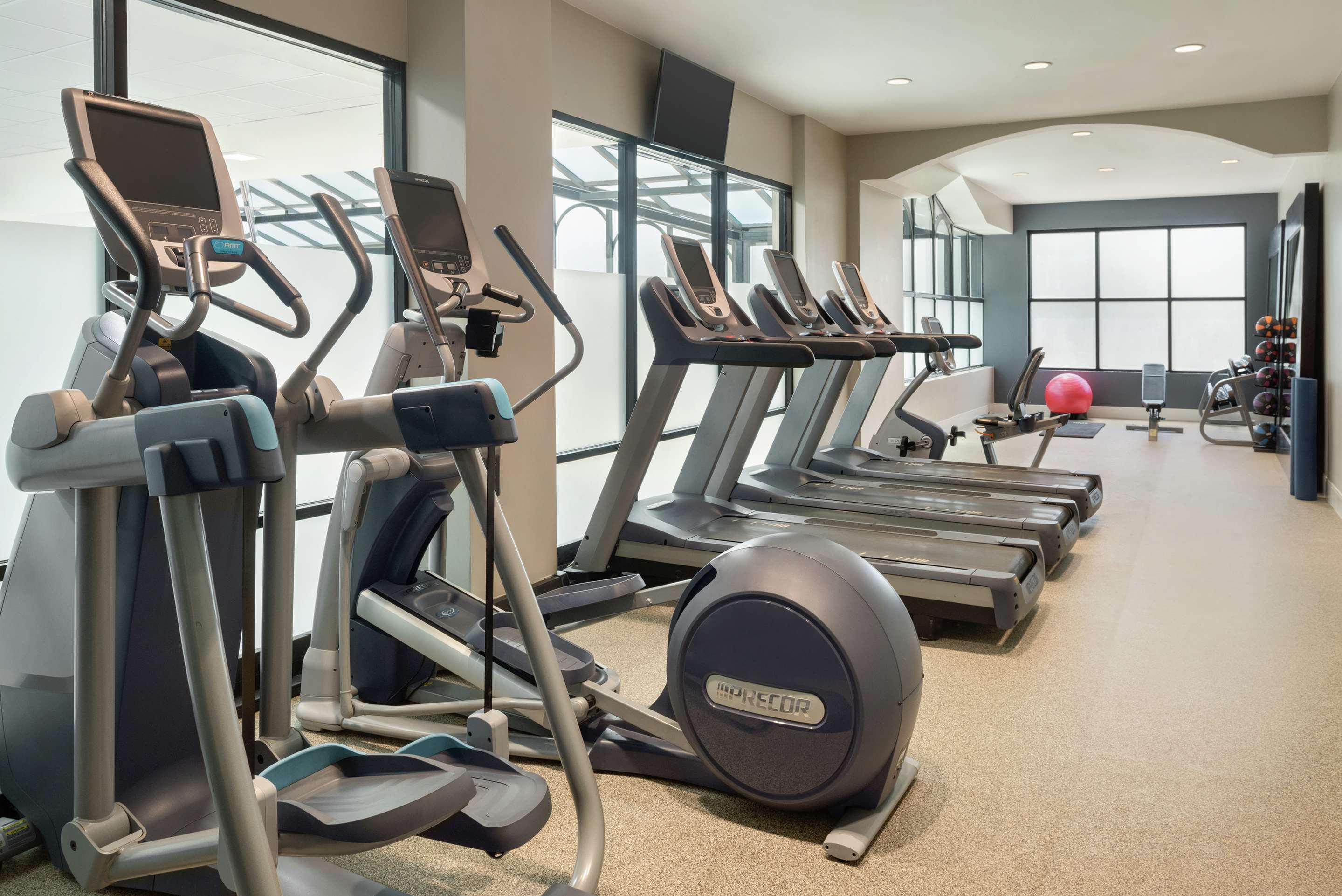 Health club fitness center gym | Embassy Suites by Hilton Atlanta Alpharetta