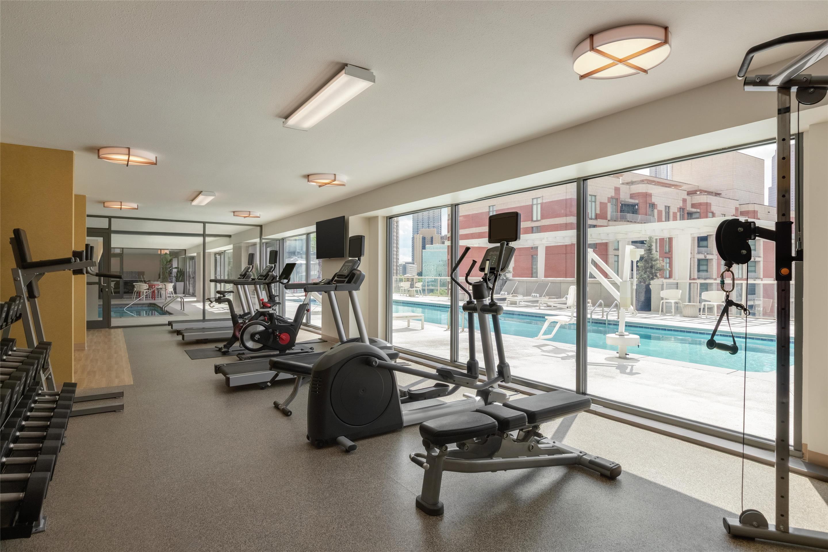 Health club fitness center gym | Hilton Garden Inn Atlanta Downtown