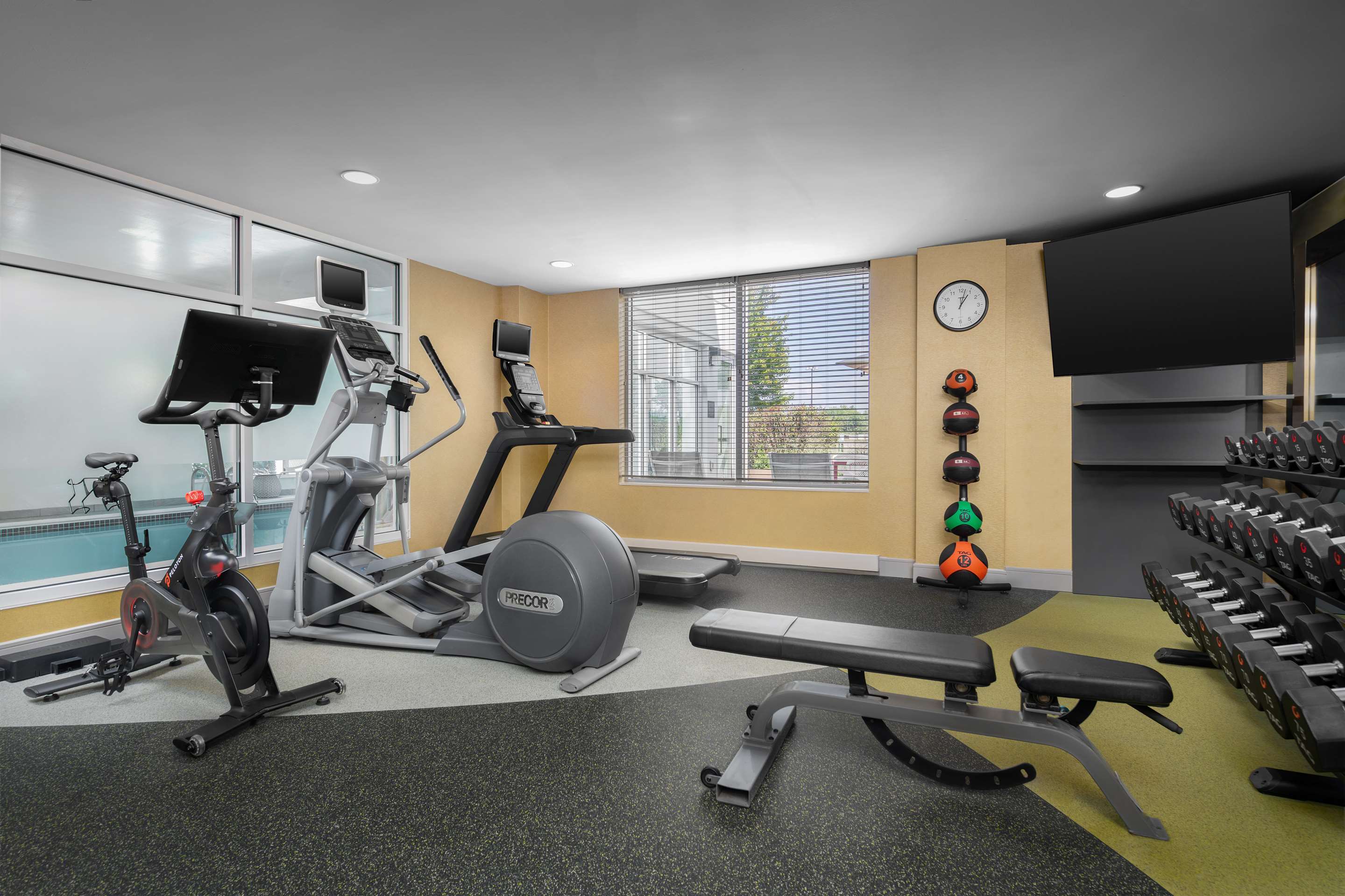 Health club fitness center gym | Hilton Garden Inn Wilkes Barre