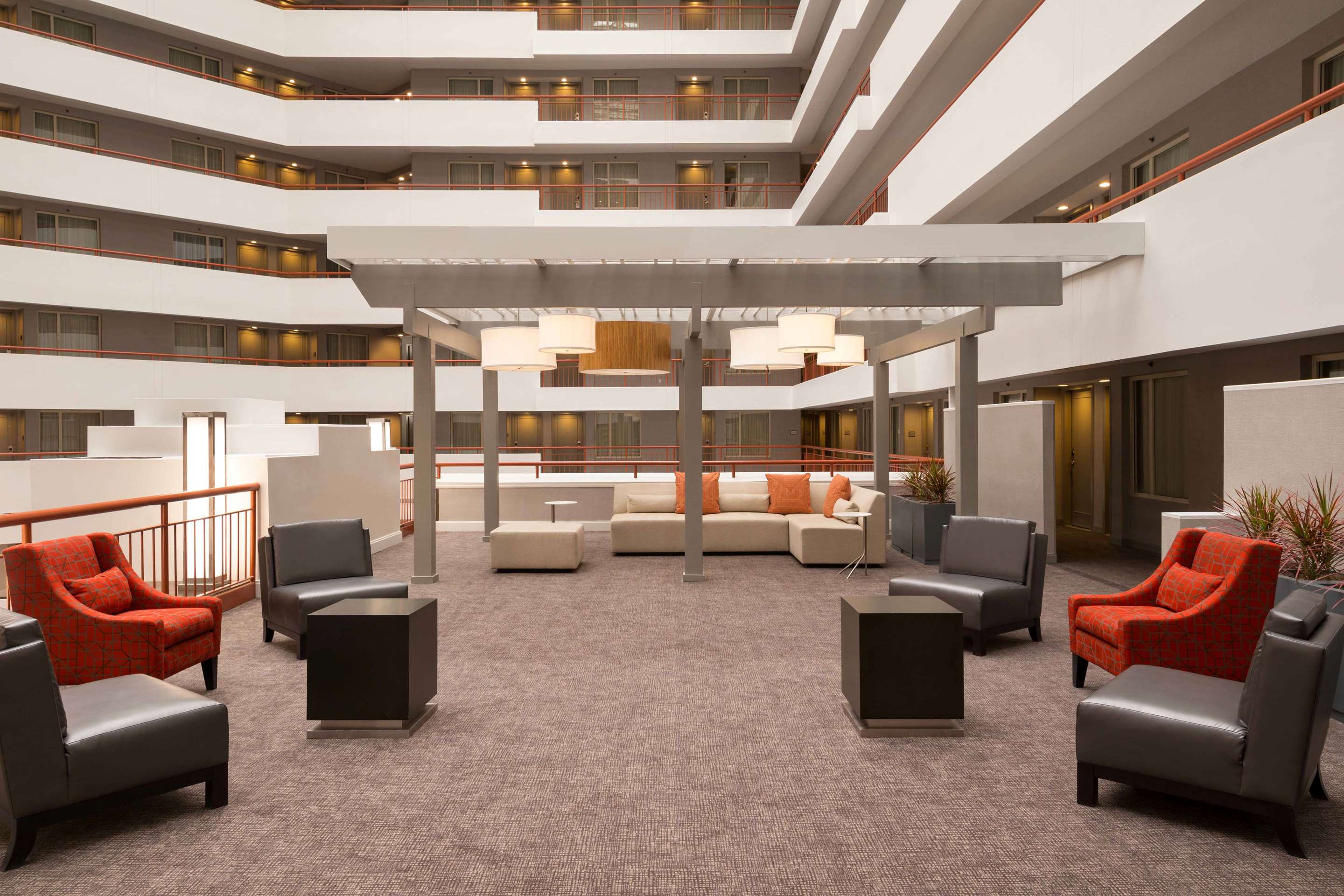 Lobby | Embassy Suites by Hilton Baltimore at BWI Airport