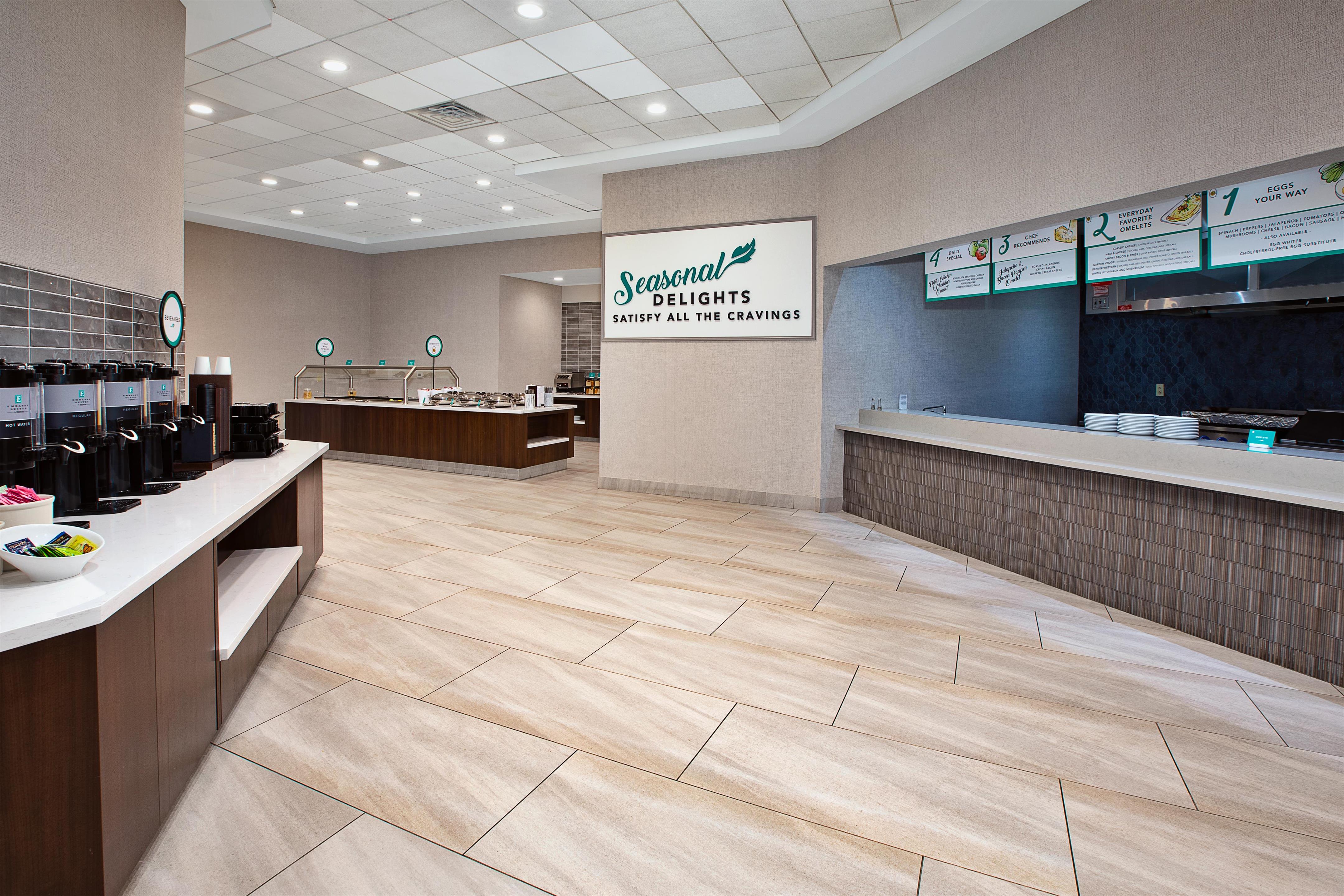 Breakfast Area | Embassy Suites by Hilton Nashville South Cool Springs