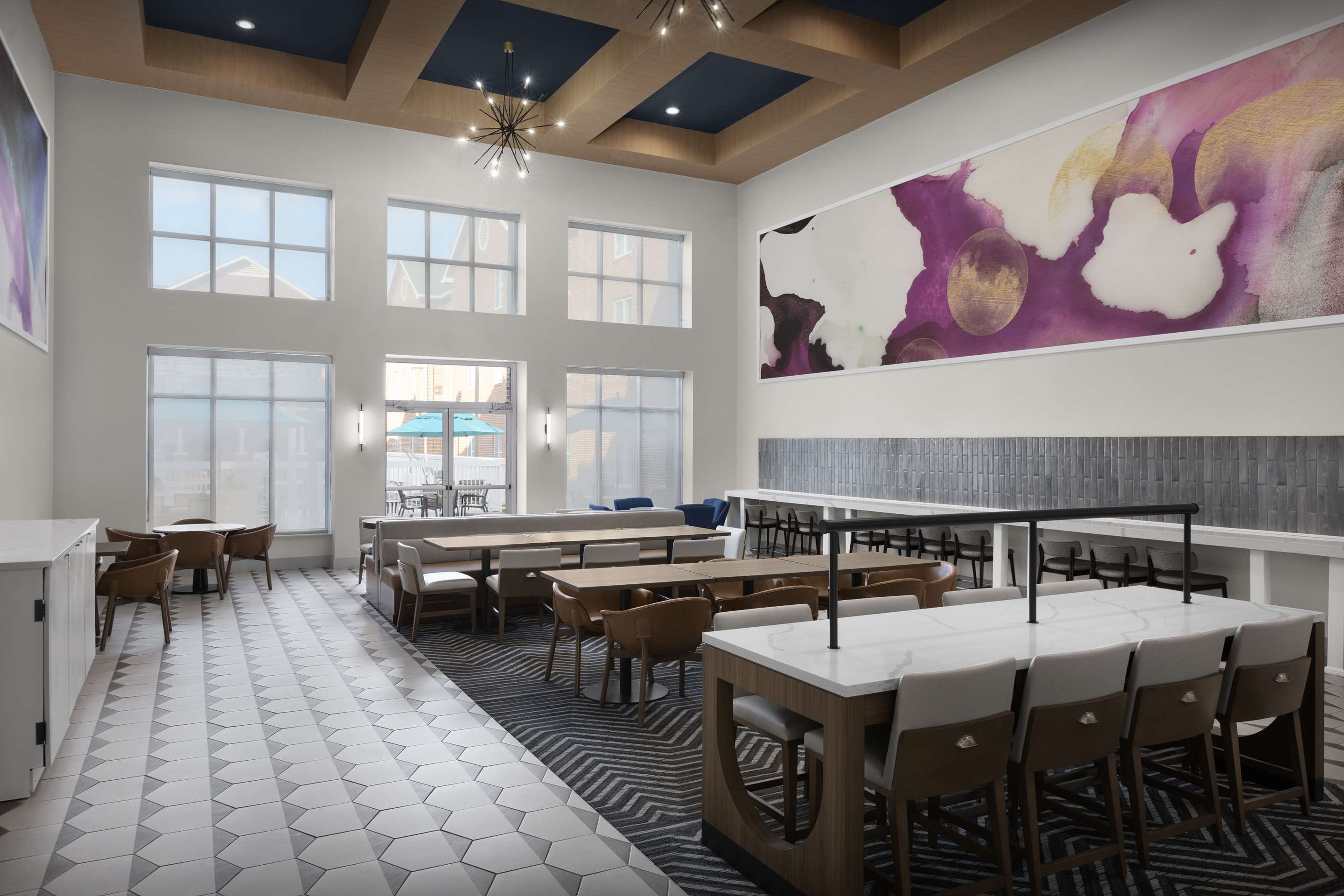Breakfast Area | Homewood Suites by Hilton Nashville Airport